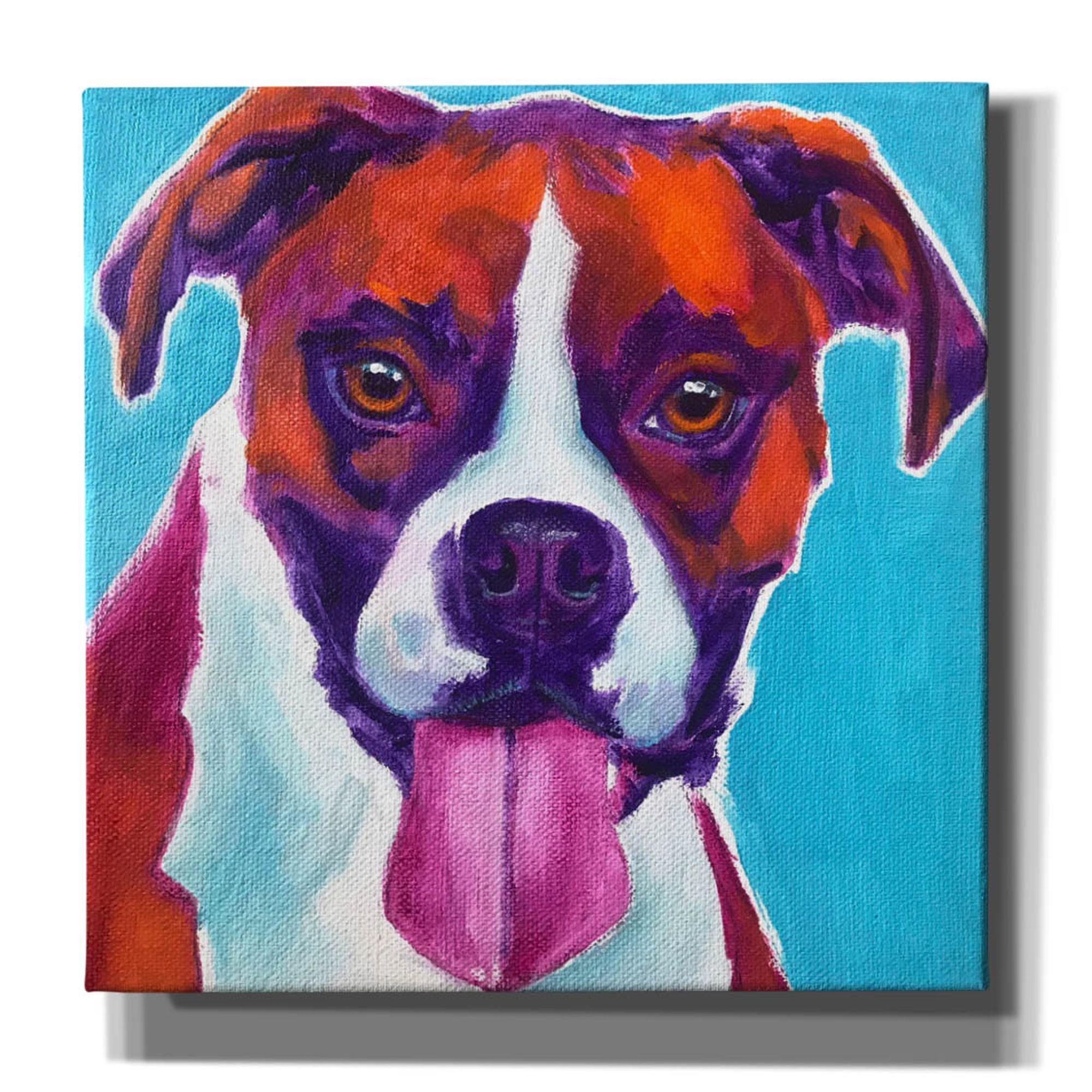 'Boxer - Lucy' by Dawg Painter, Canvas Wall Art