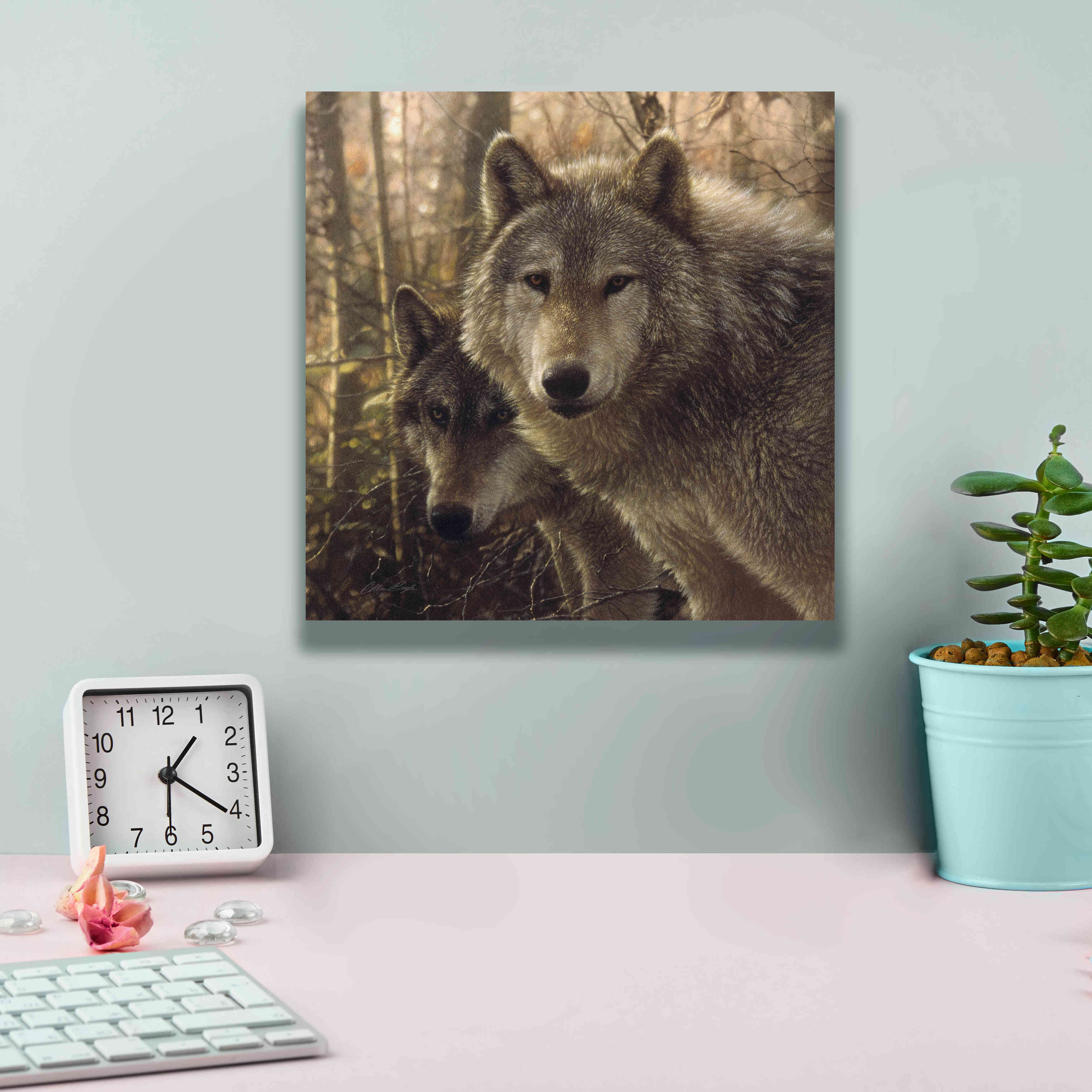 'Wood Land Companions' by Collin Bogle, Canvas Wall Art,12x12