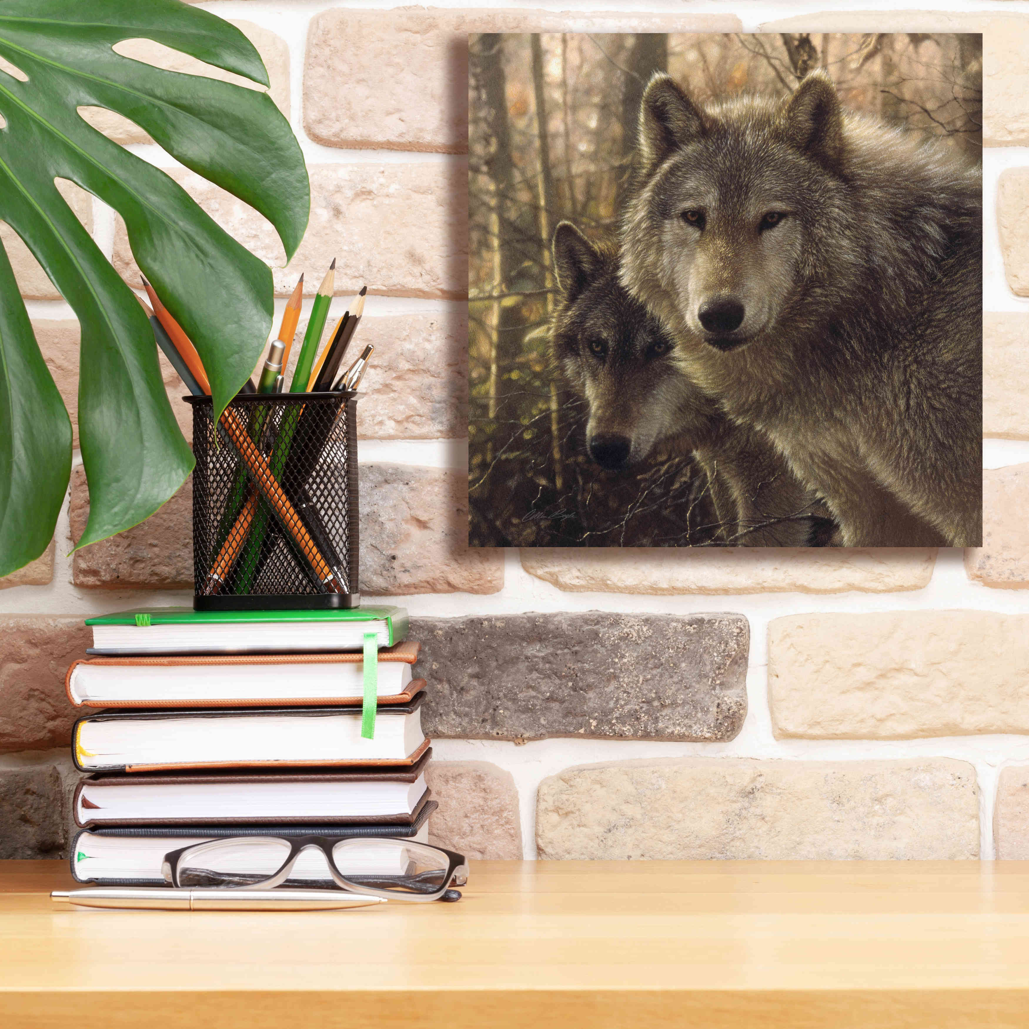 'Wood Land Companions' by Collin Bogle, Canvas Wall Art,12x12