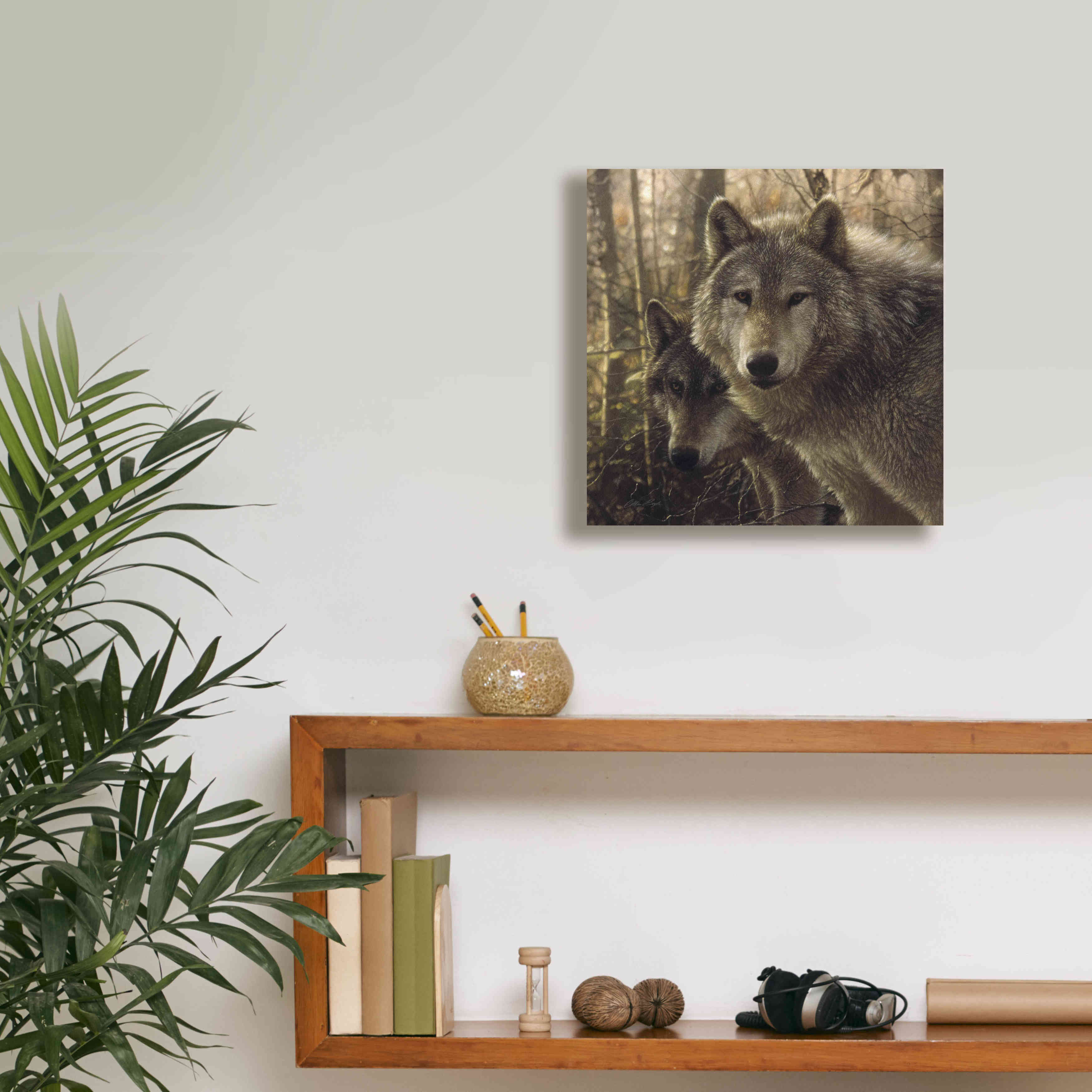 'Wood Land Companions' by Collin Bogle, Canvas Wall Art,12x12
