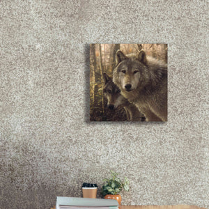 'Wood Land Companions' by Collin Bogle, Canvas Wall Art,18x18
