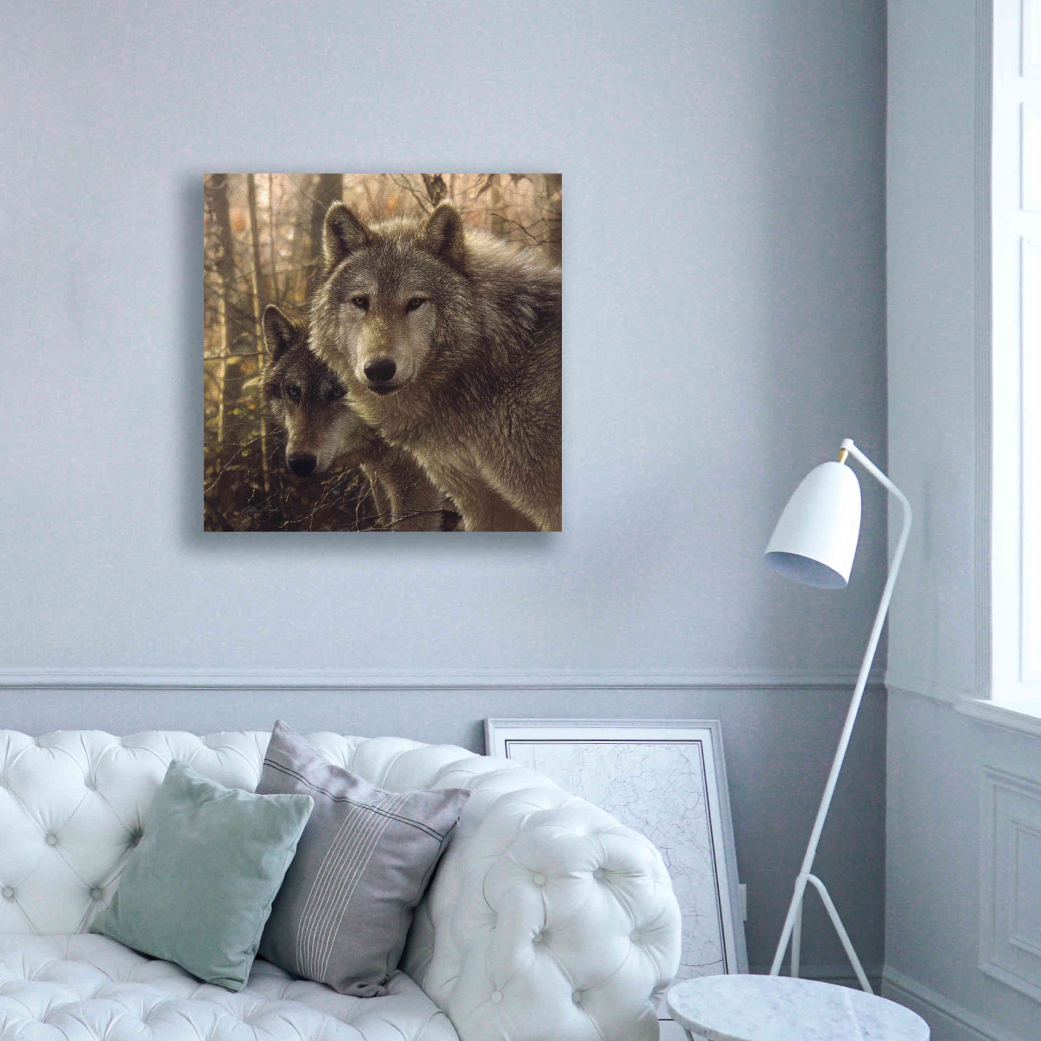 'Wood Land Companions' by Collin Bogle, Canvas Wall Art,37x37