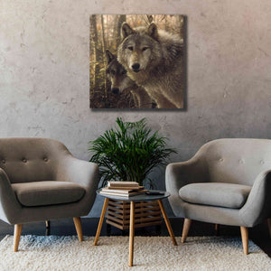 'Wood Land Companions' by Collin Bogle, Canvas Wall Art,37x37