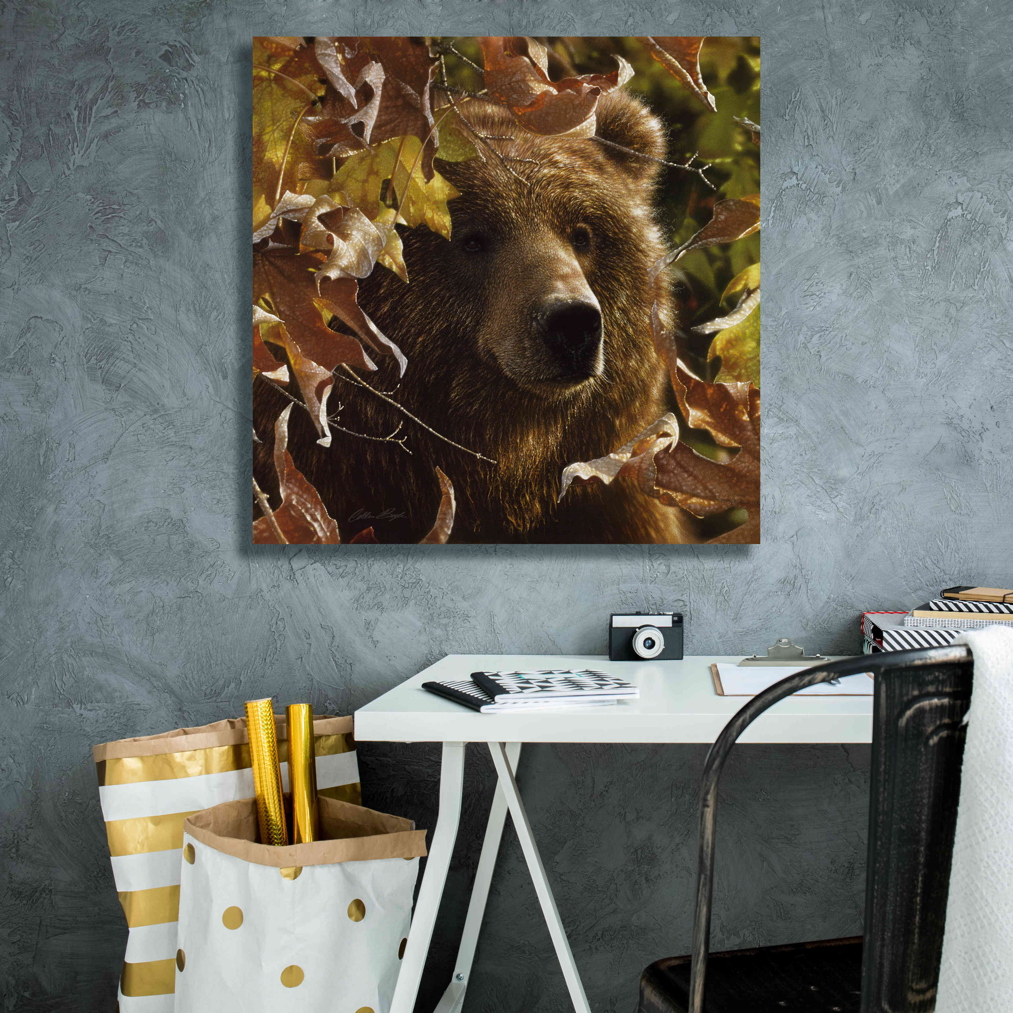 'Legend Of The Fall' by Collin Bogle, Canvas Wall Art,26x26