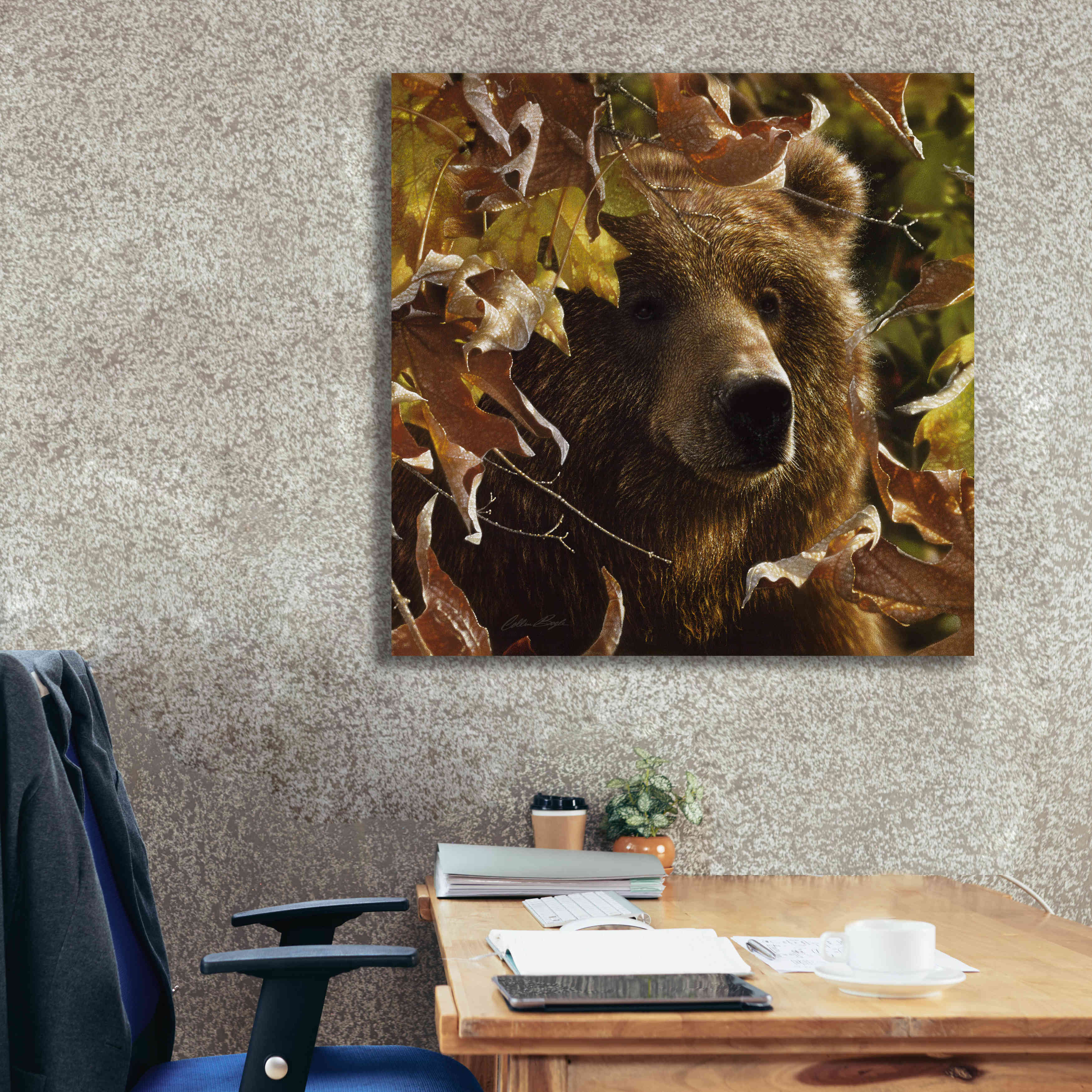 'Legend Of The Fall' by Collin Bogle, Canvas Wall Art,37x37