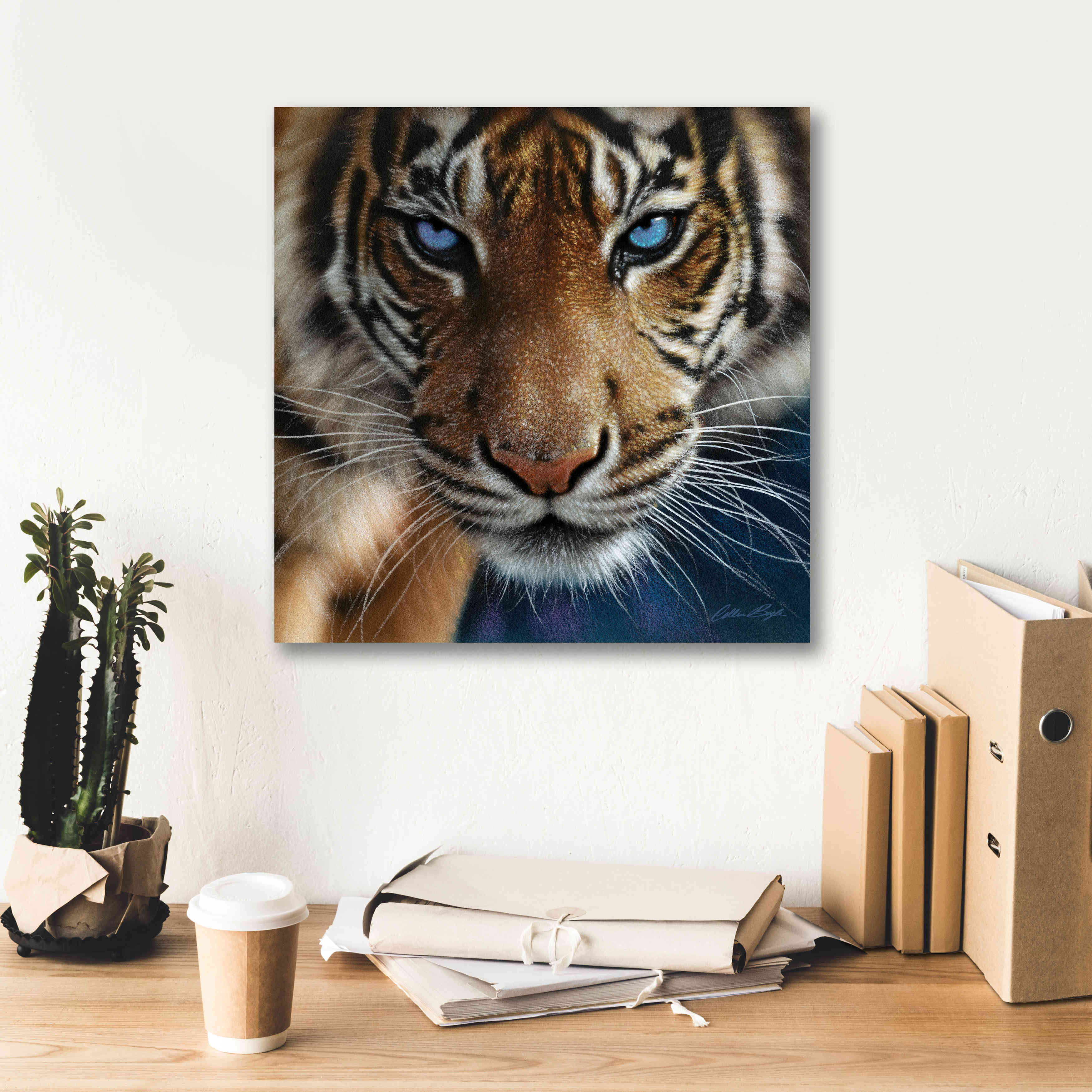 'Blue Eyes' by Collin Bogle, Canvas Wall Art,18x18