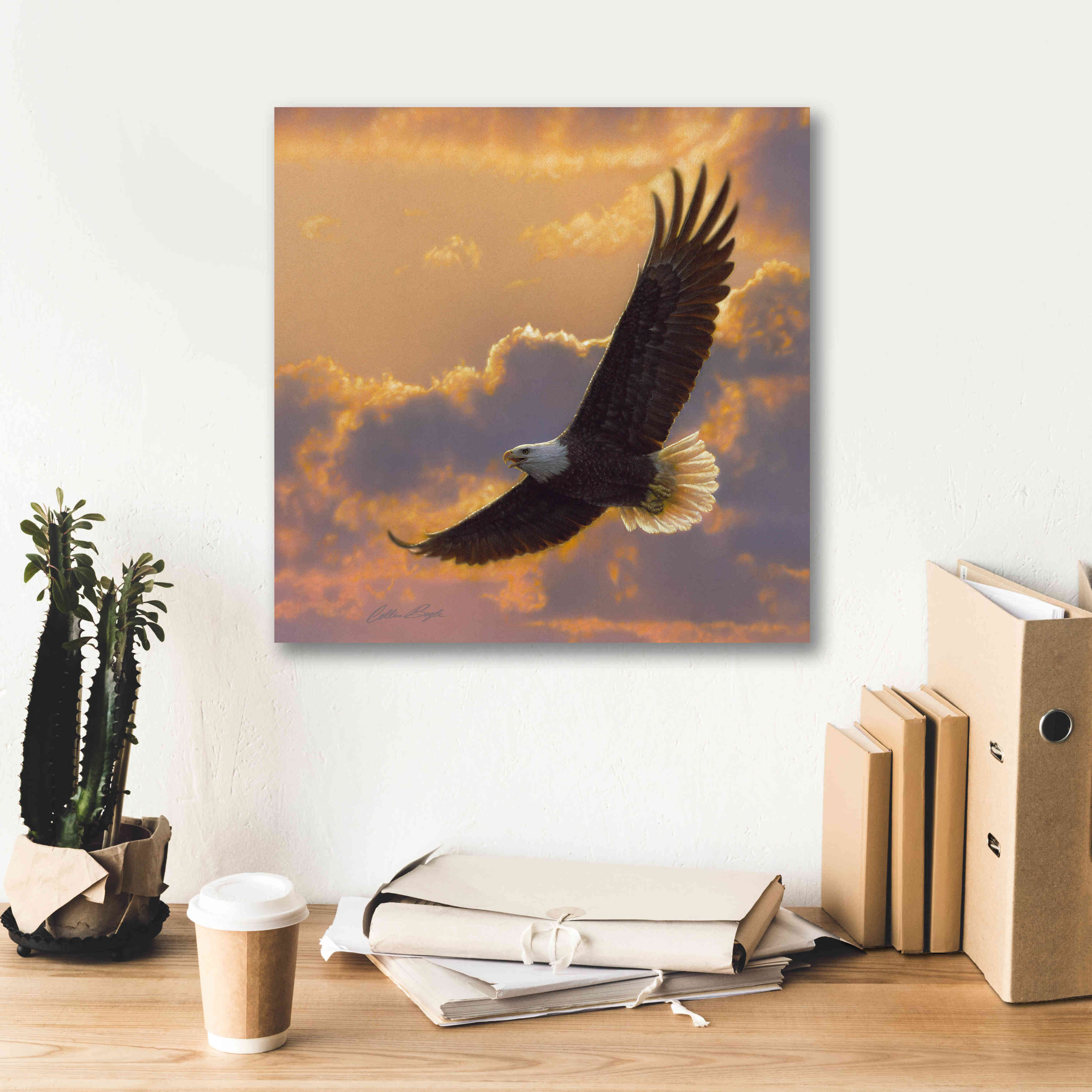 'Soaring Spirit' by Collin Bogle, Canvas Wall Art,18x18