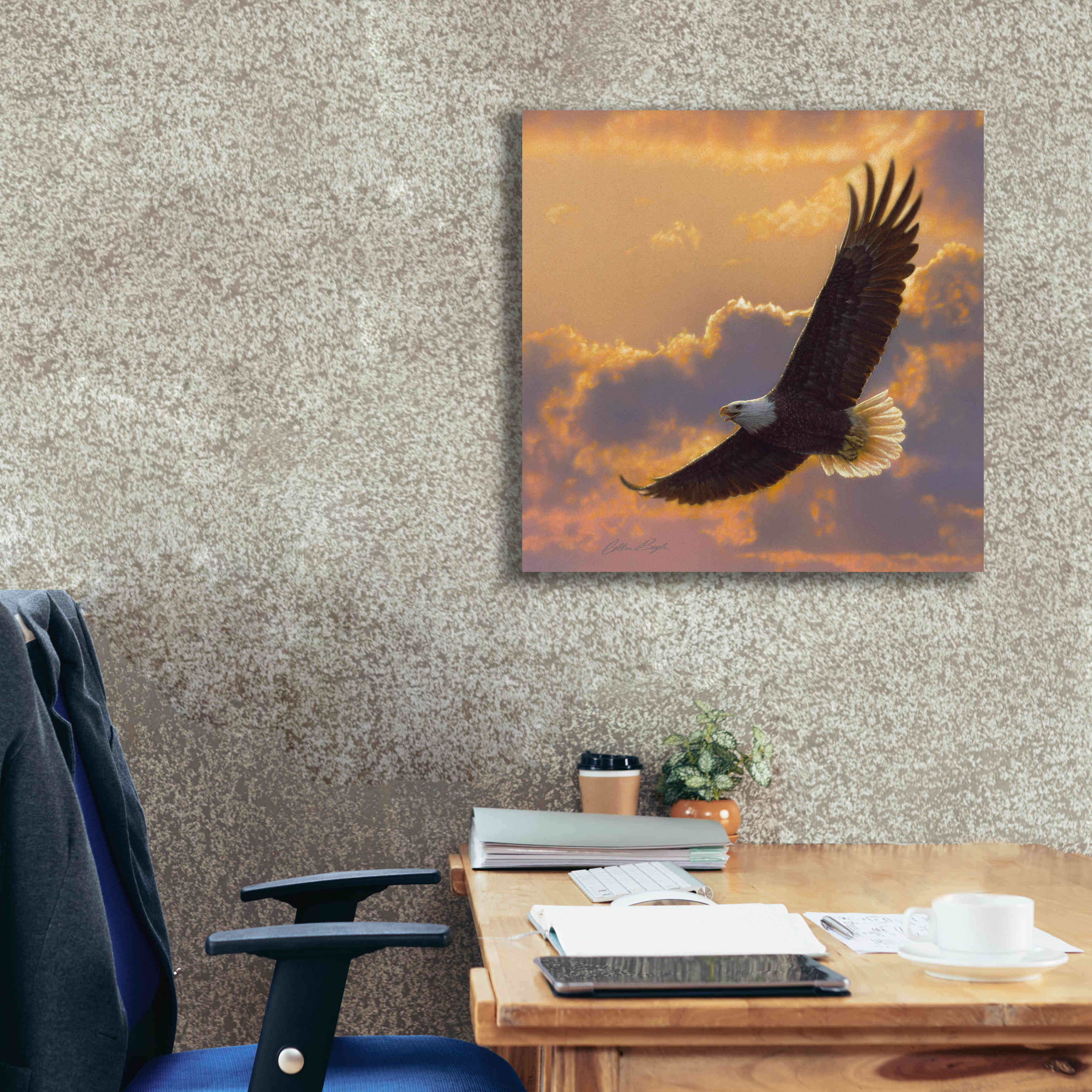 'Soaring Spirit' by Collin Bogle, Canvas Wall Art,26x26