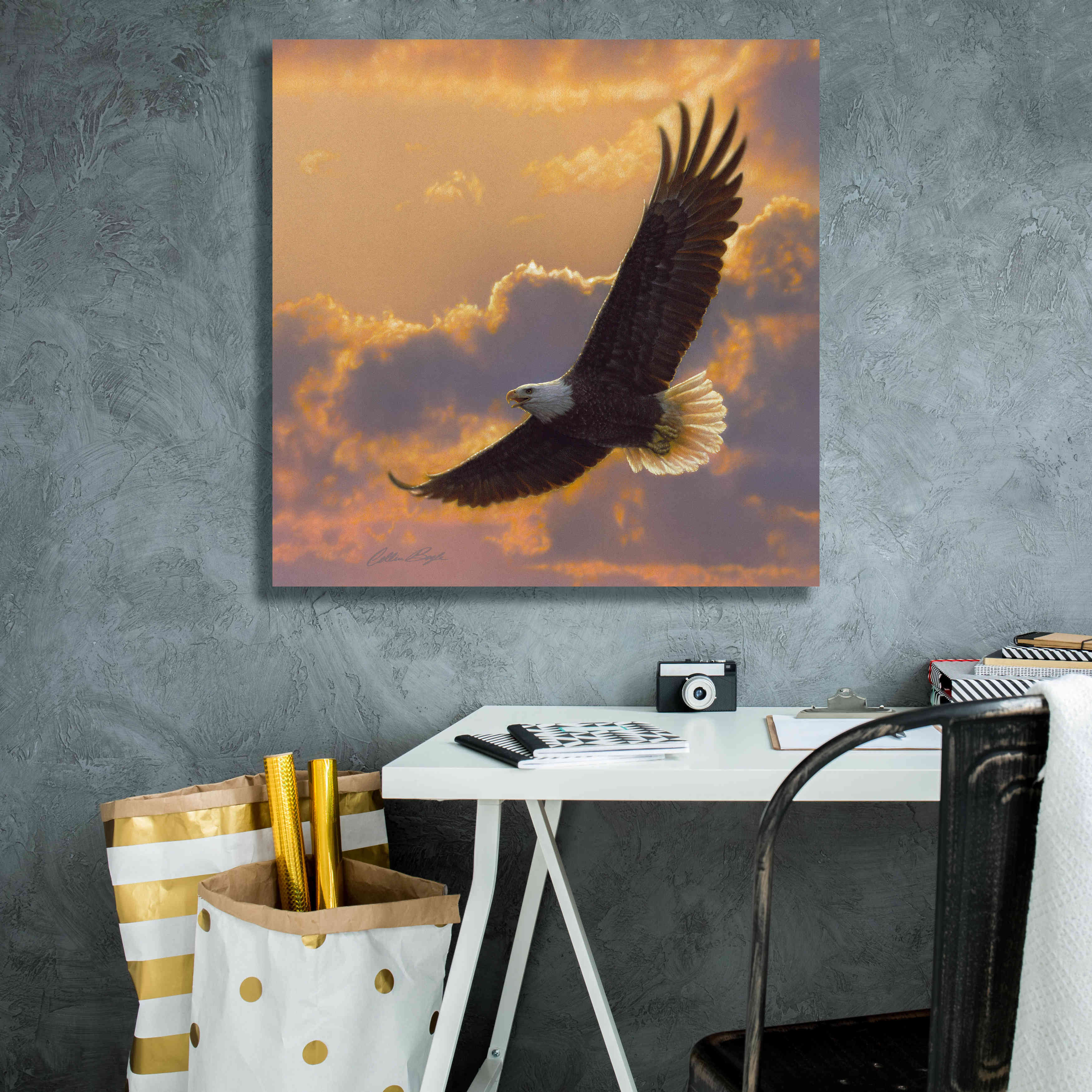 'Soaring Spirit' by Collin Bogle, Canvas Wall Art,26x26