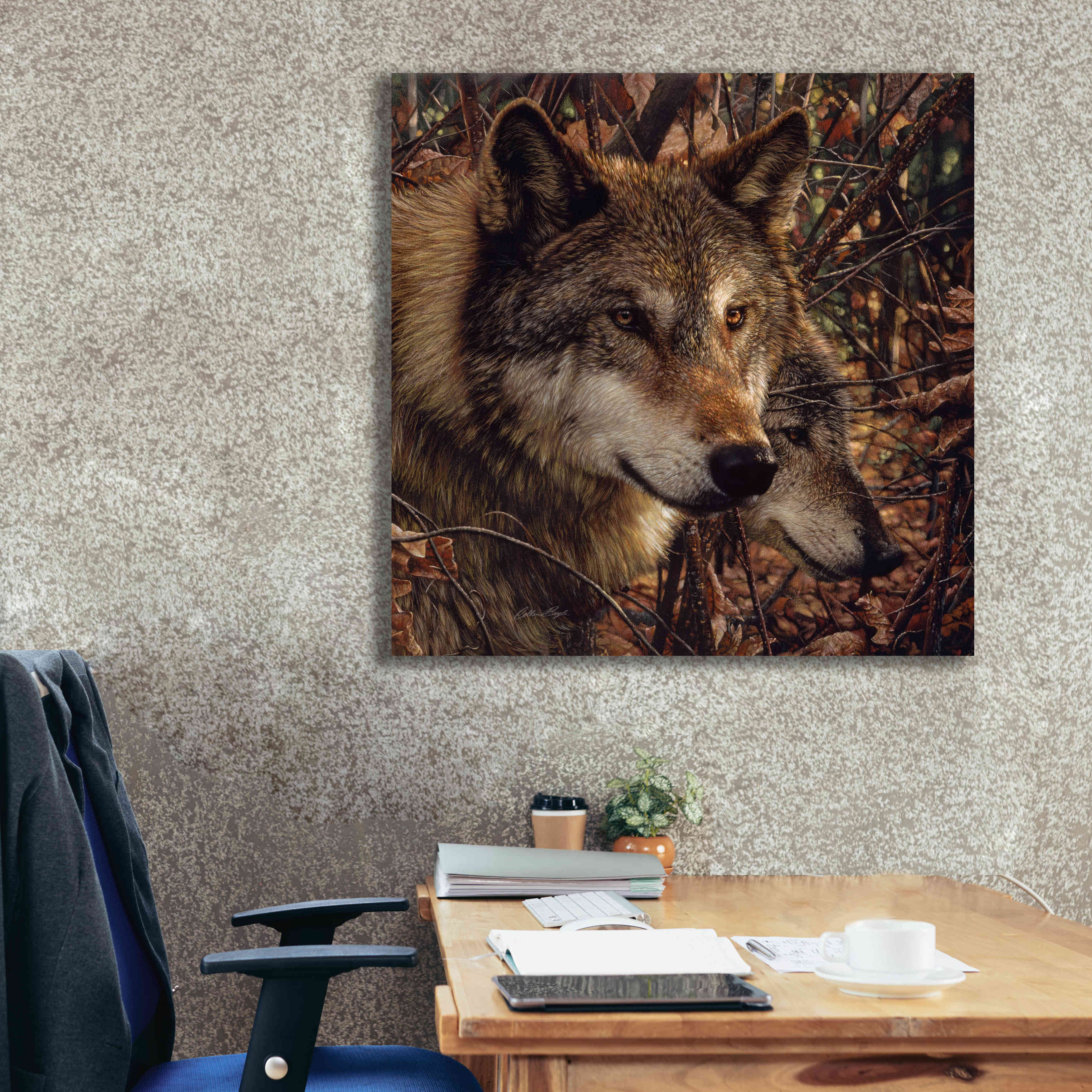 'Colors of Autumn' by Collin Bogle, Canvas Wall Art,37x37