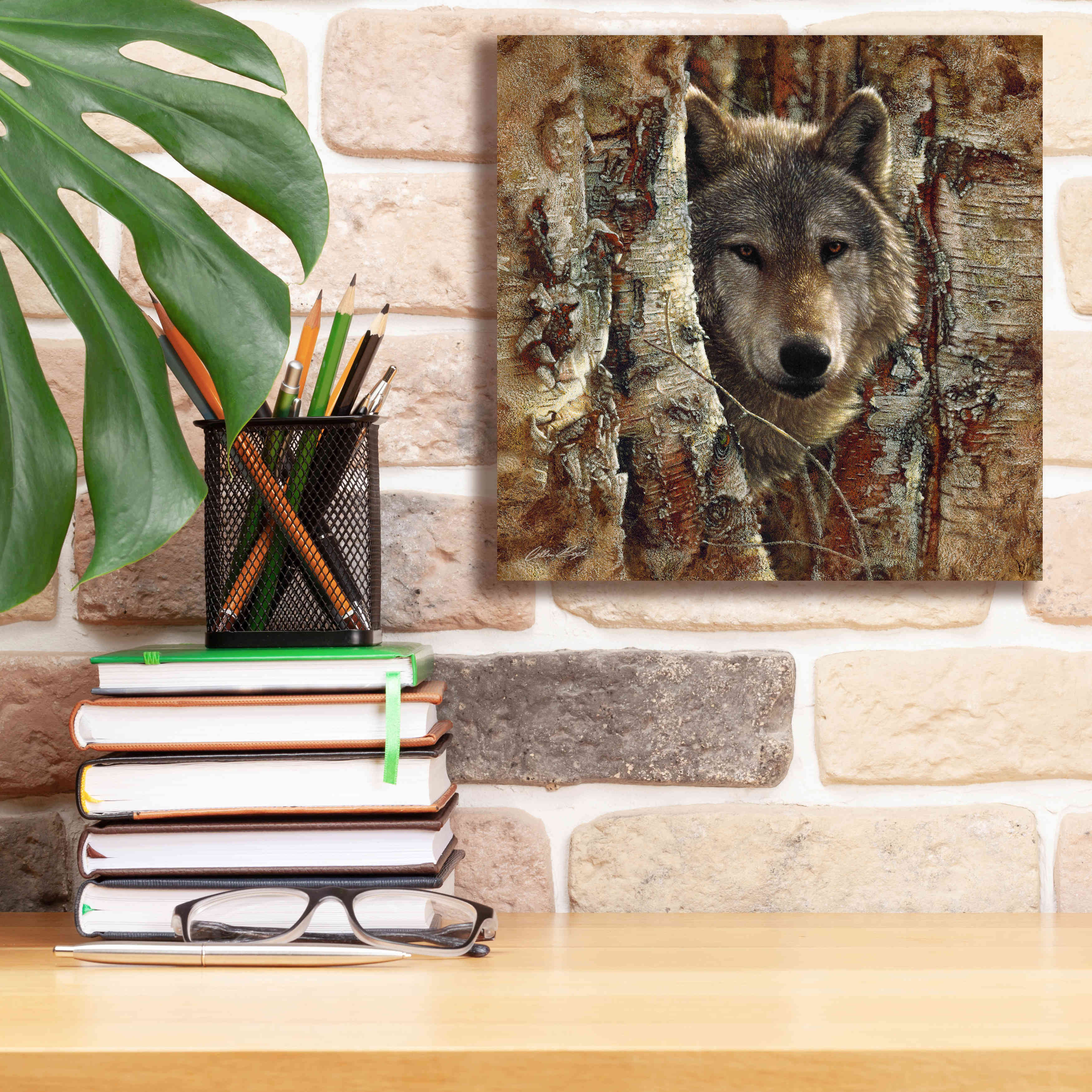 'Wolf Spirit' by Collin Bogle, Canvas Wall Art,12x12