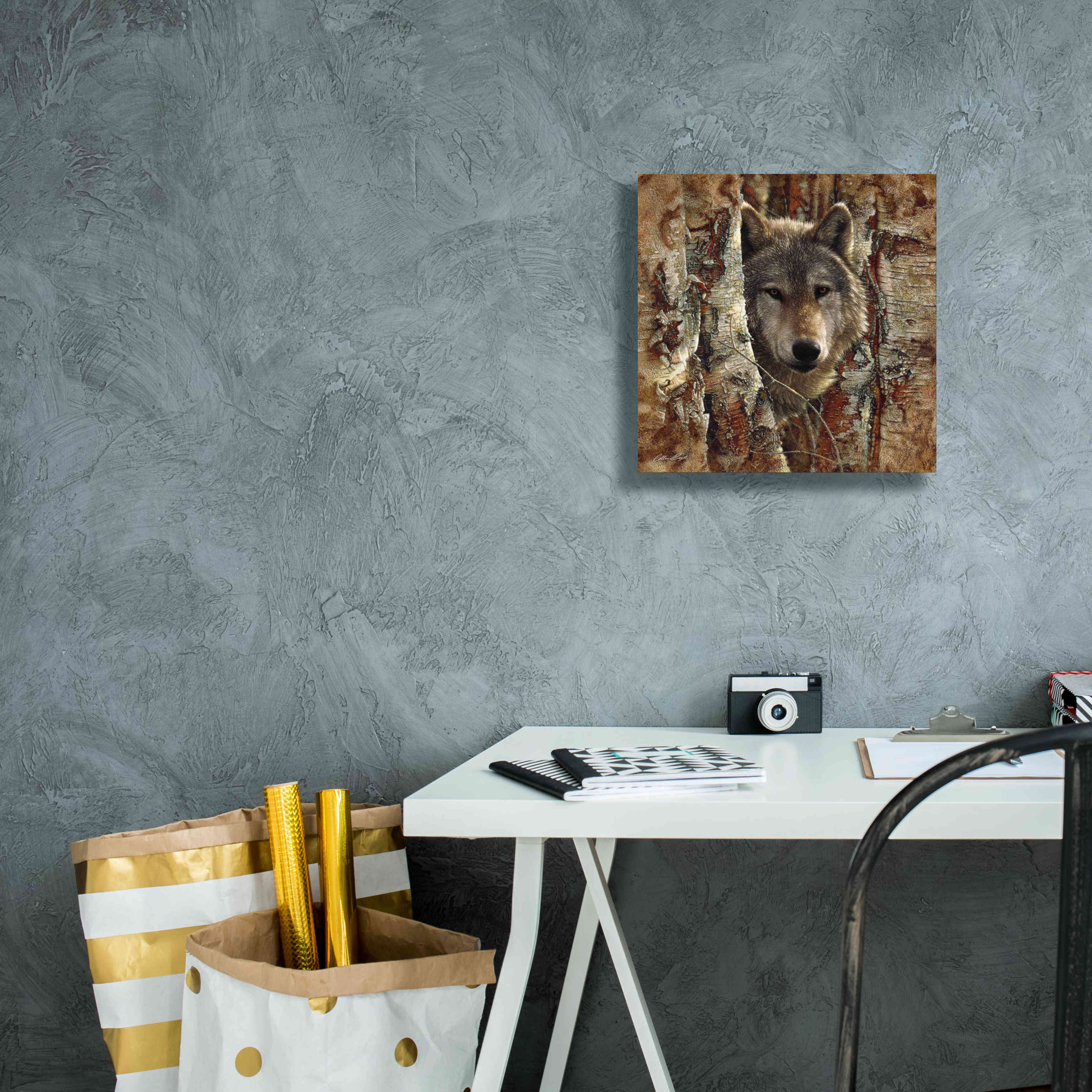 'Wolf Spirit' by Collin Bogle, Canvas Wall Art,12x12