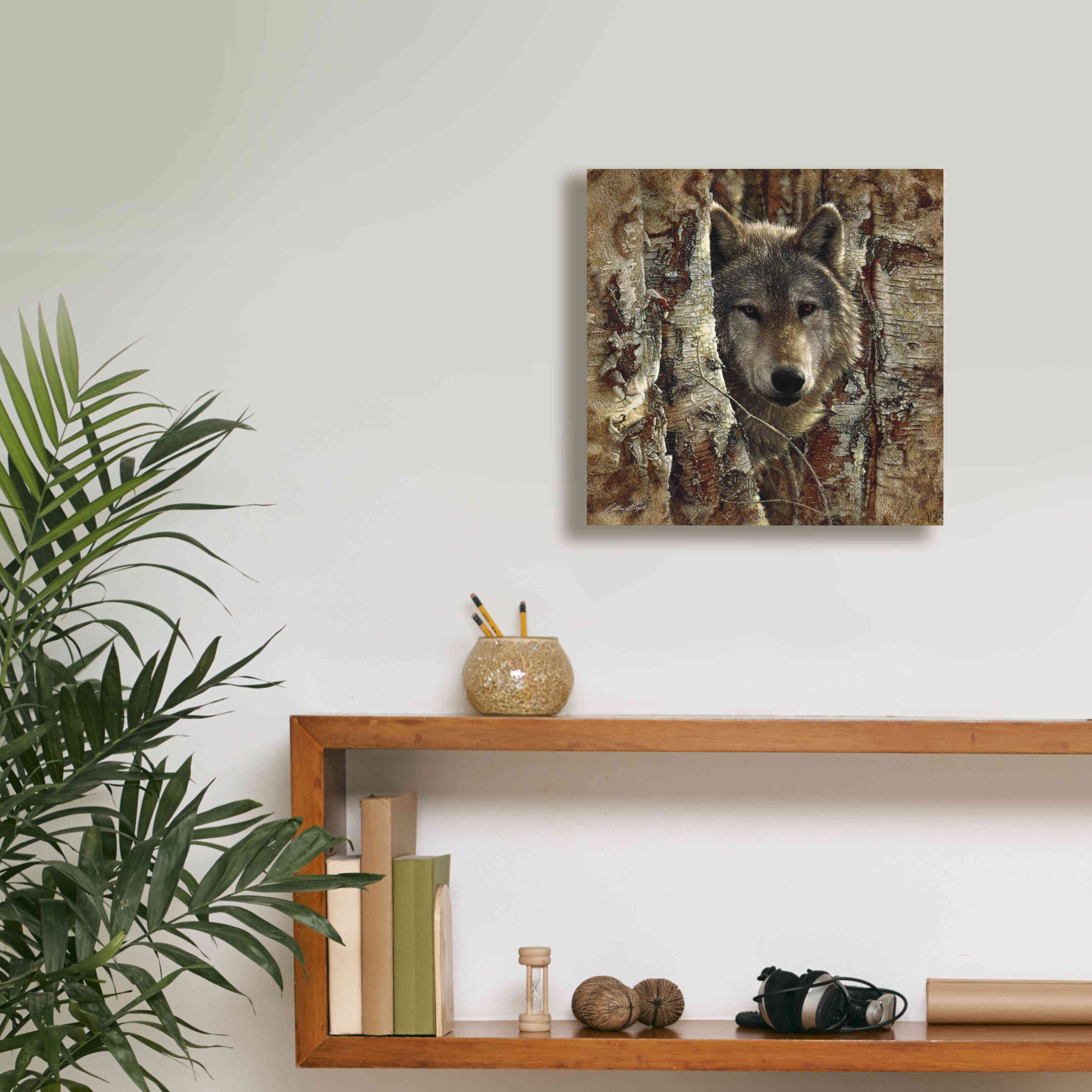 'Wolf Spirit' by Collin Bogle, Canvas Wall Art,12x12