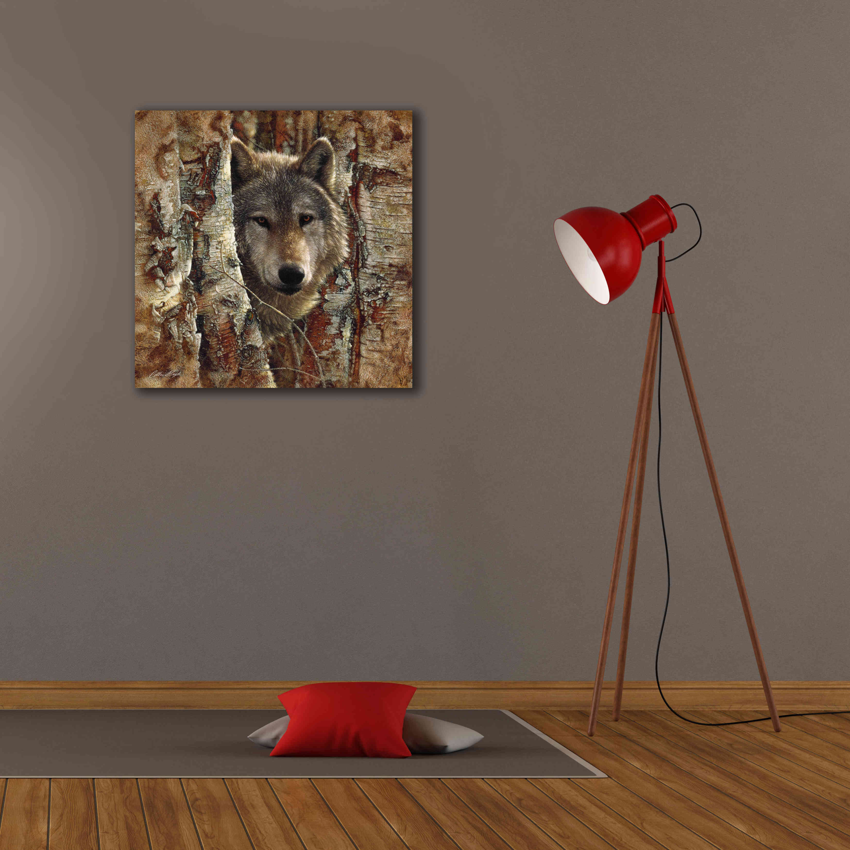 'Wolf Spirit' by Collin Bogle, Canvas Wall Art,26x26
