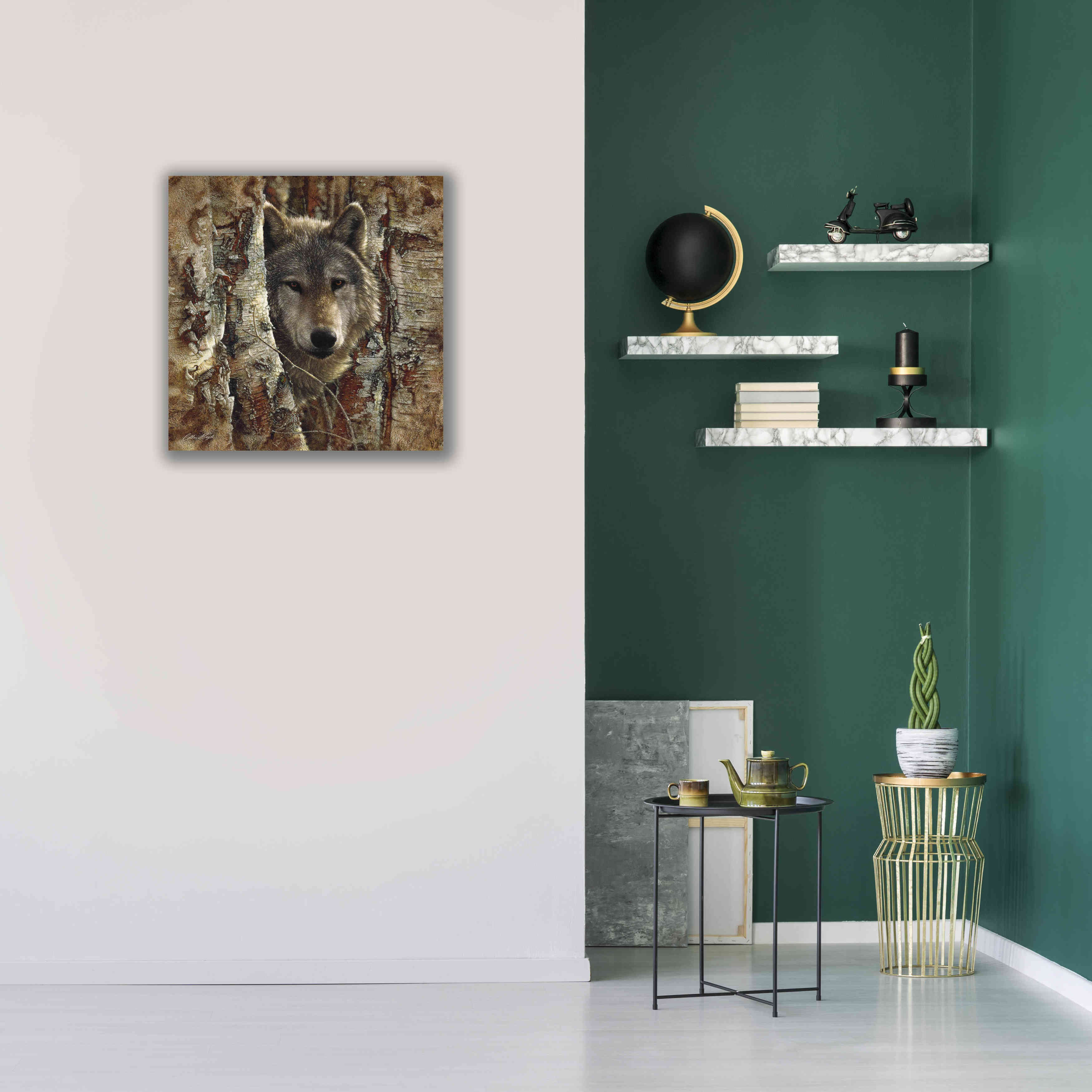 'Wolf Spirit' by Collin Bogle, Canvas Wall Art,26x26