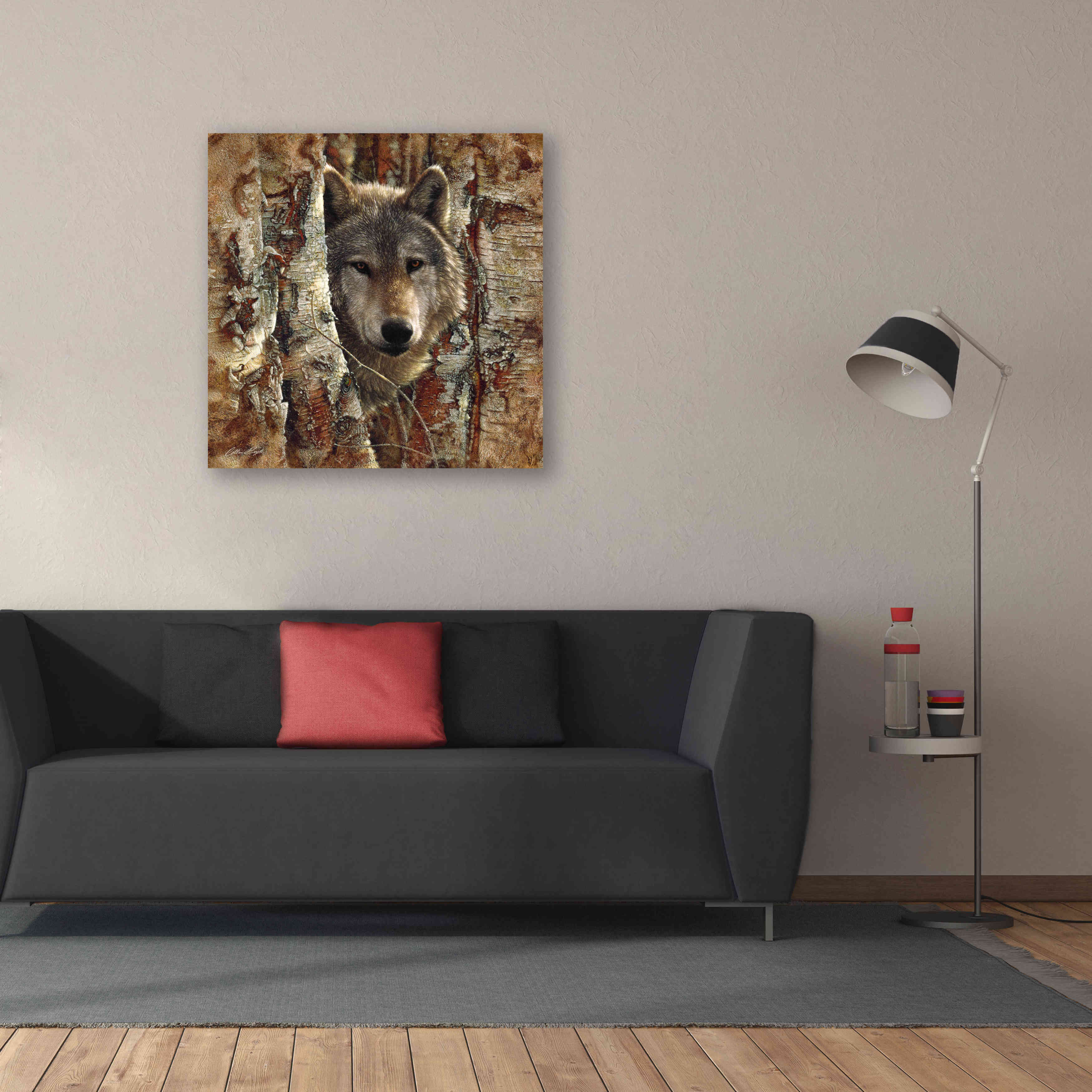 'Wolf Spirit' by Collin Bogle, Canvas Wall Art,37x37