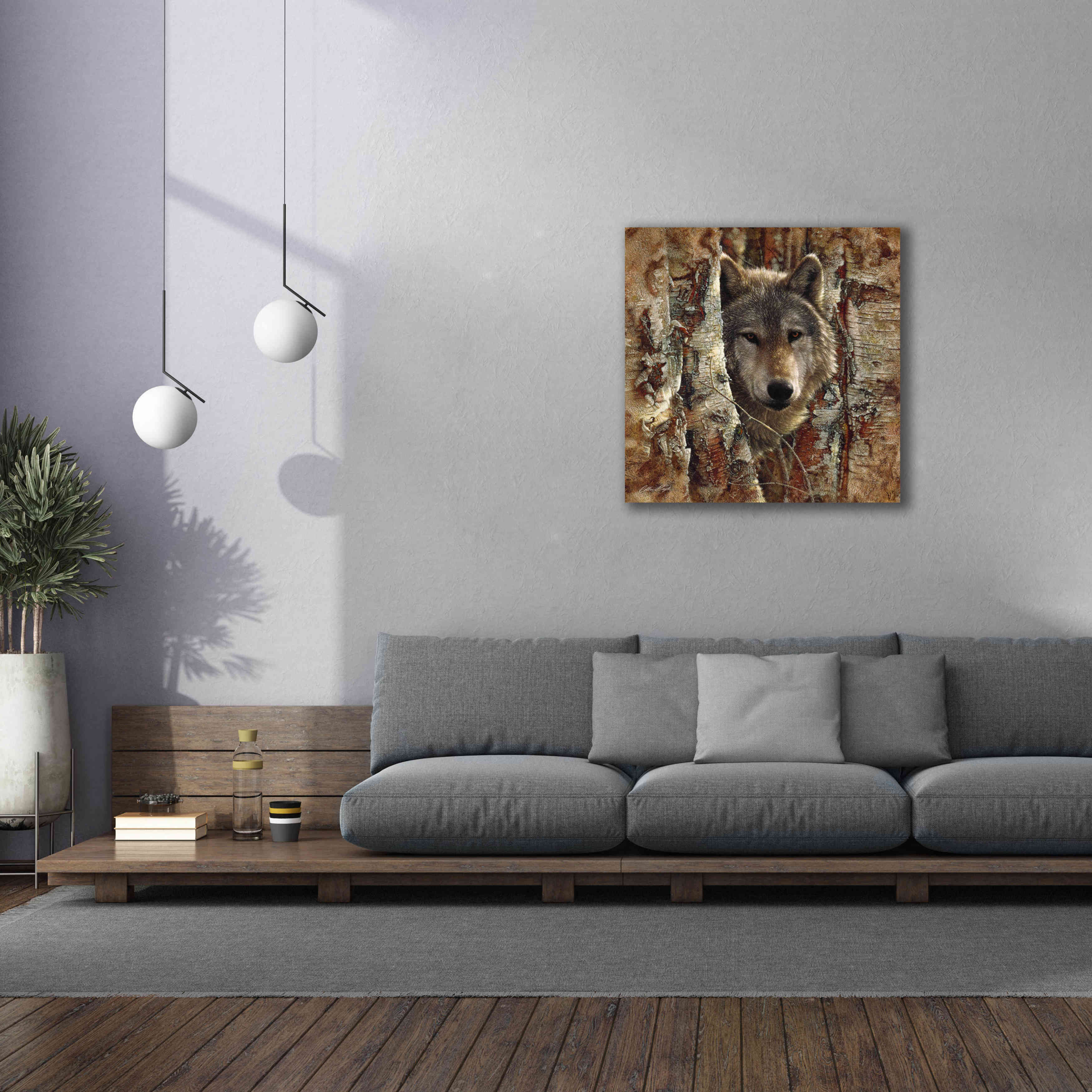 'Wolf Spirit' by Collin Bogle, Canvas Wall Art,37x37