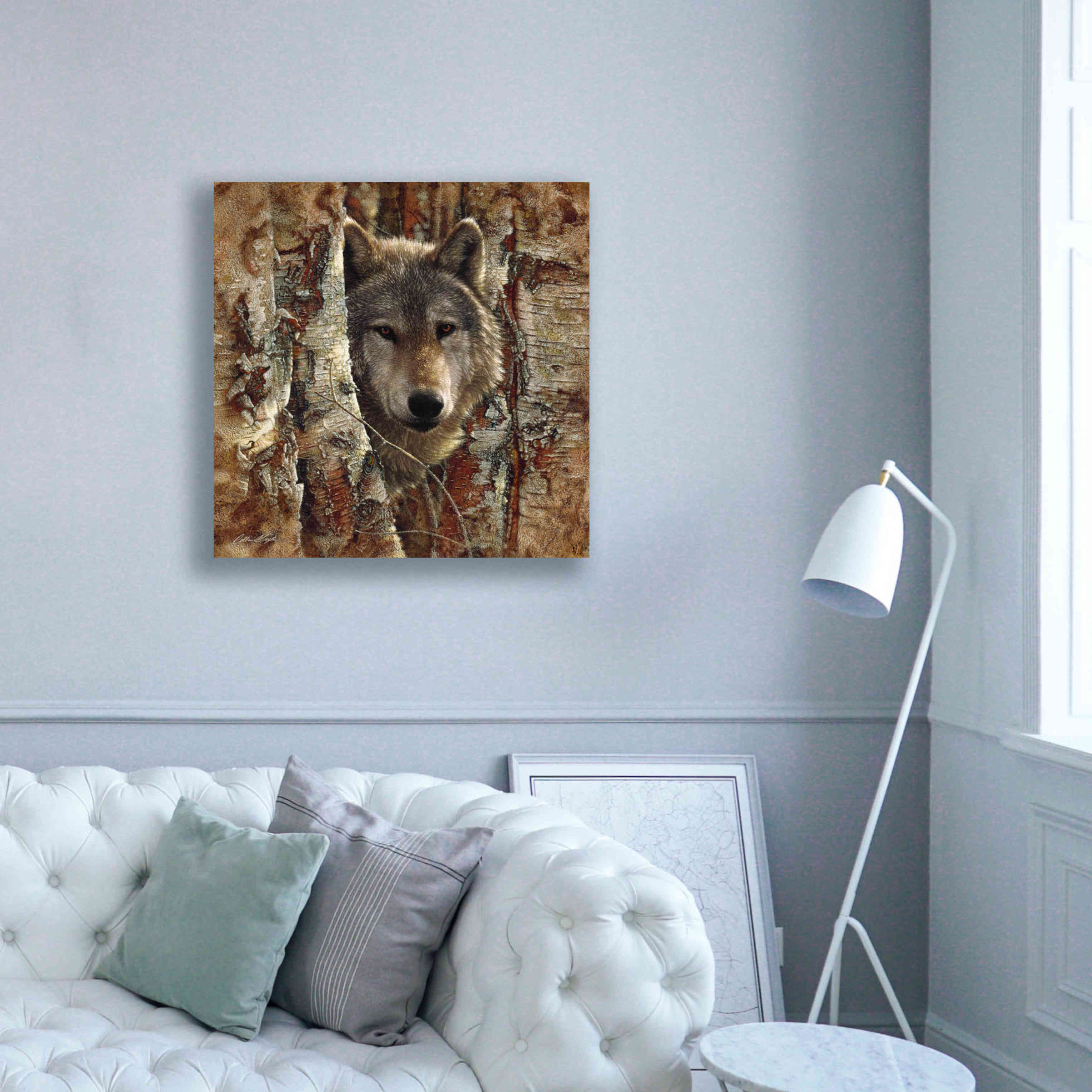 'Wolf Spirit' by Collin Bogle, Canvas Wall Art,37x37