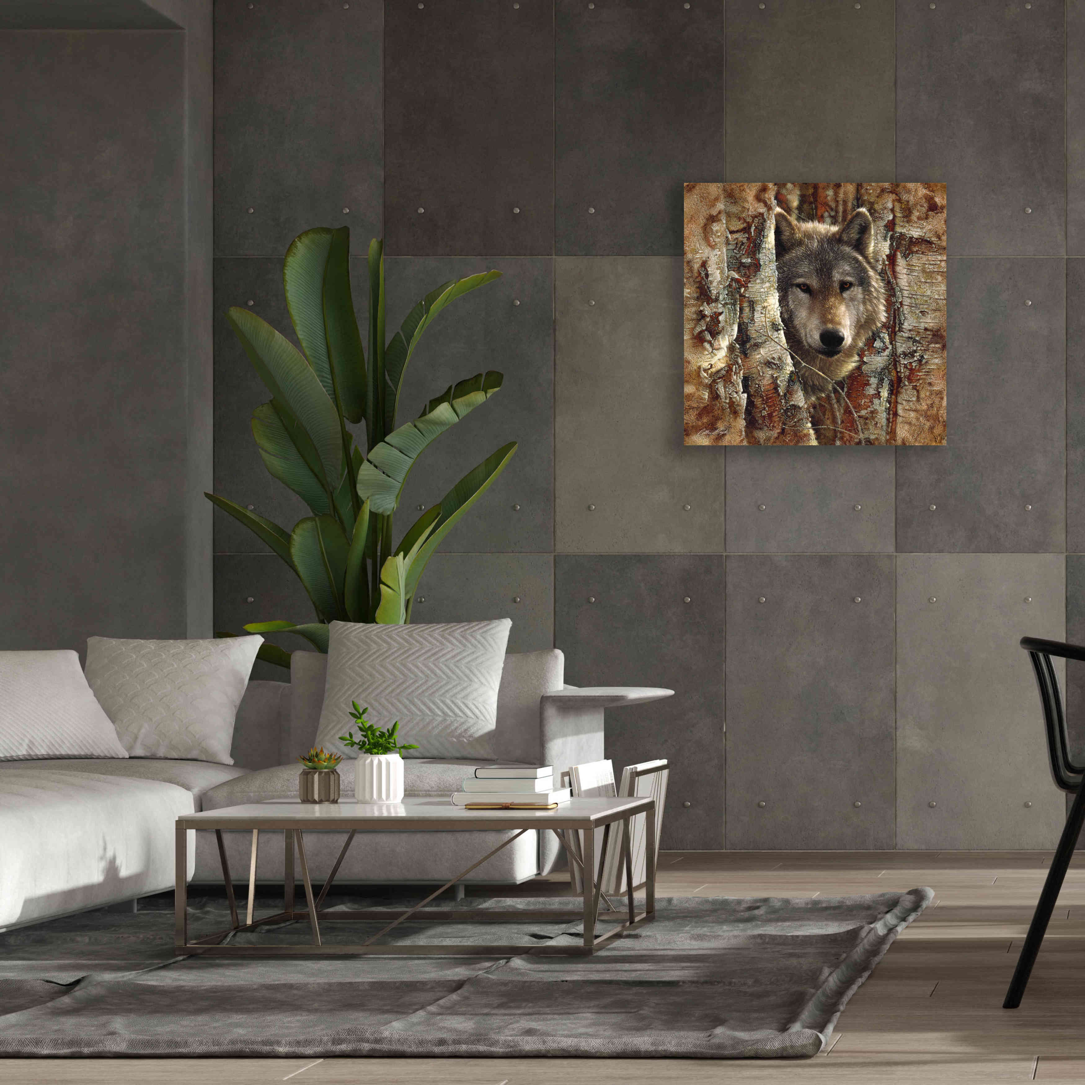 'Wolf Spirit' by Collin Bogle, Canvas Wall Art,37x37