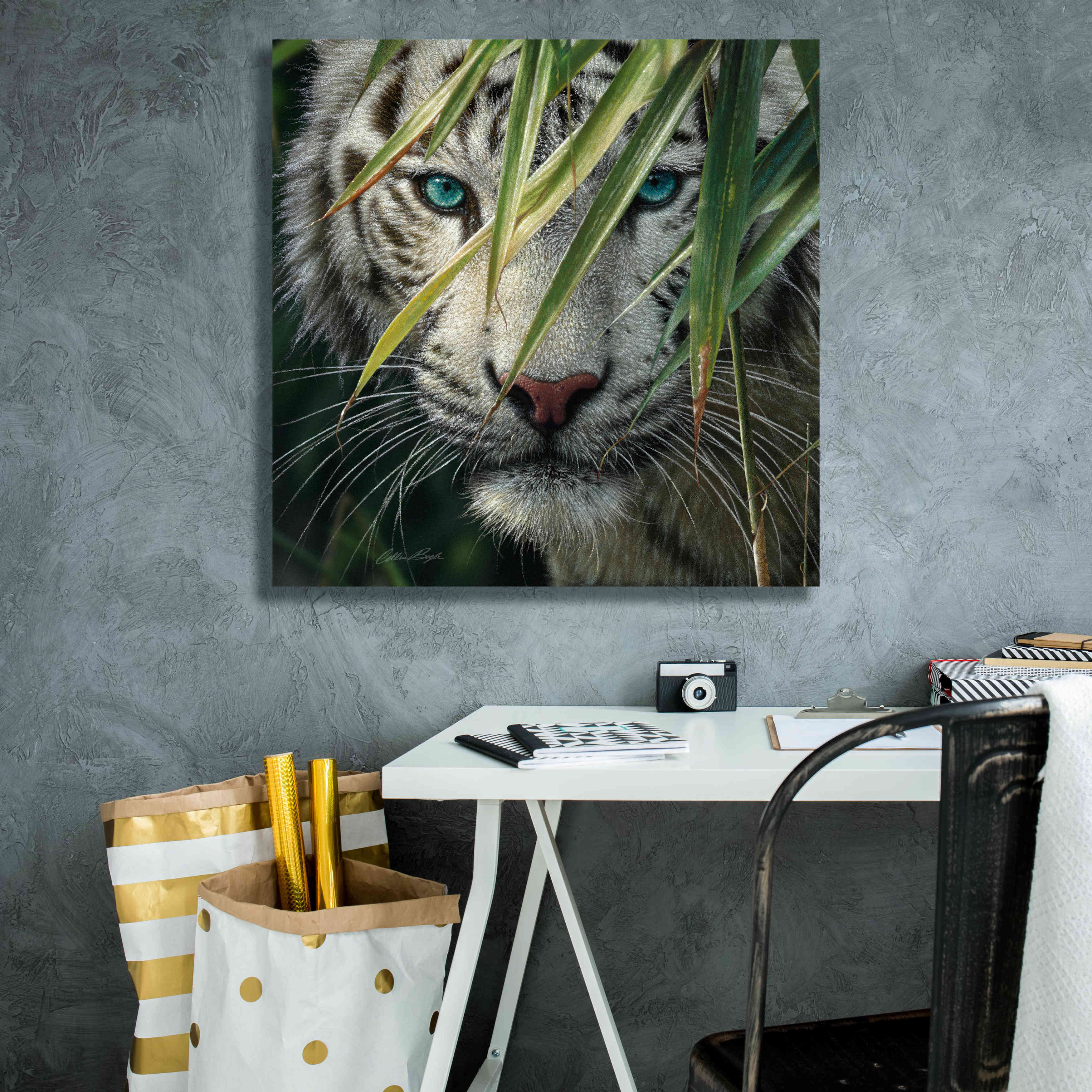 'Watching and Waiting' by Collin Bogle, Canvas Wall Art,26x26