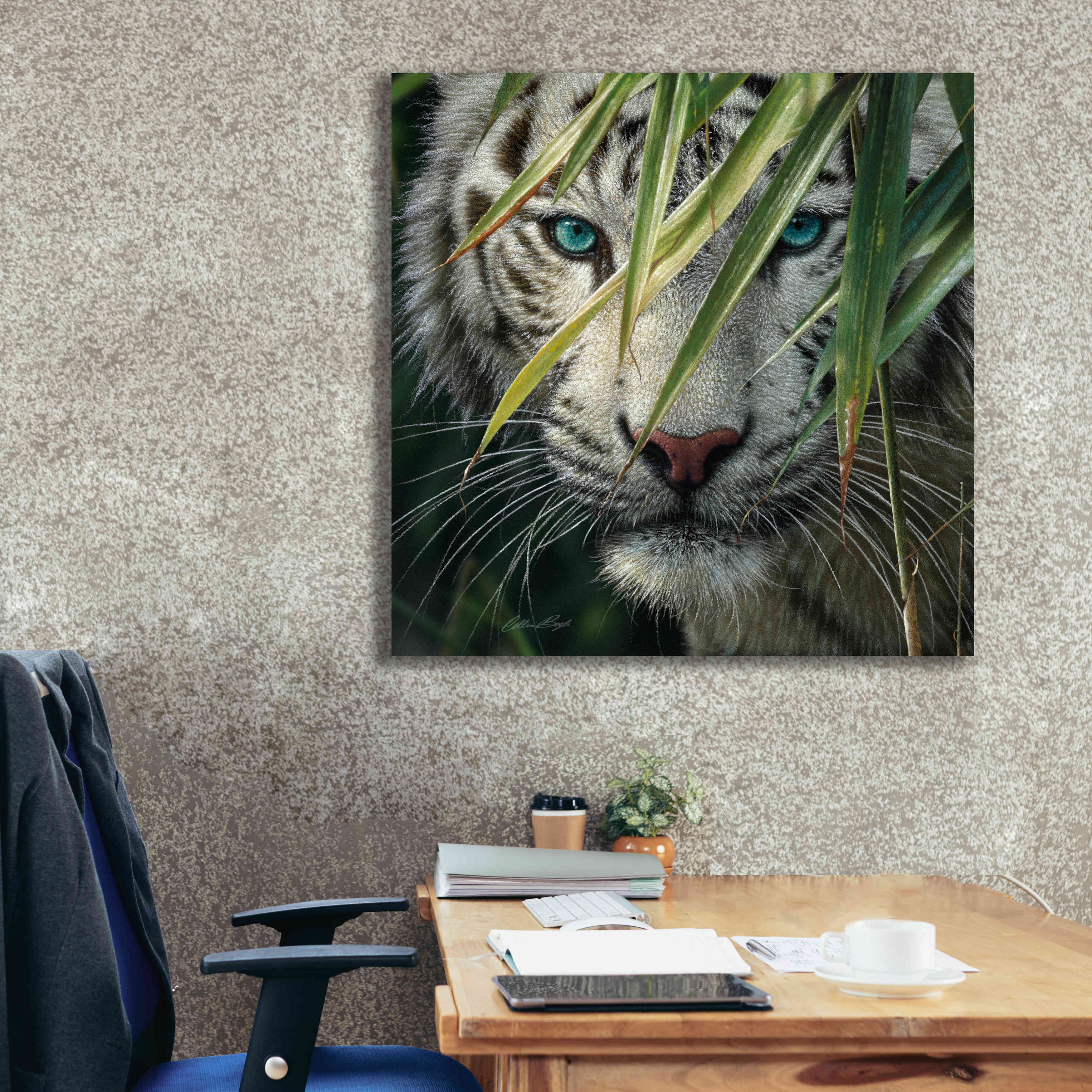 'Watching and Waiting' by Collin Bogle, Canvas Wall Art,37x37