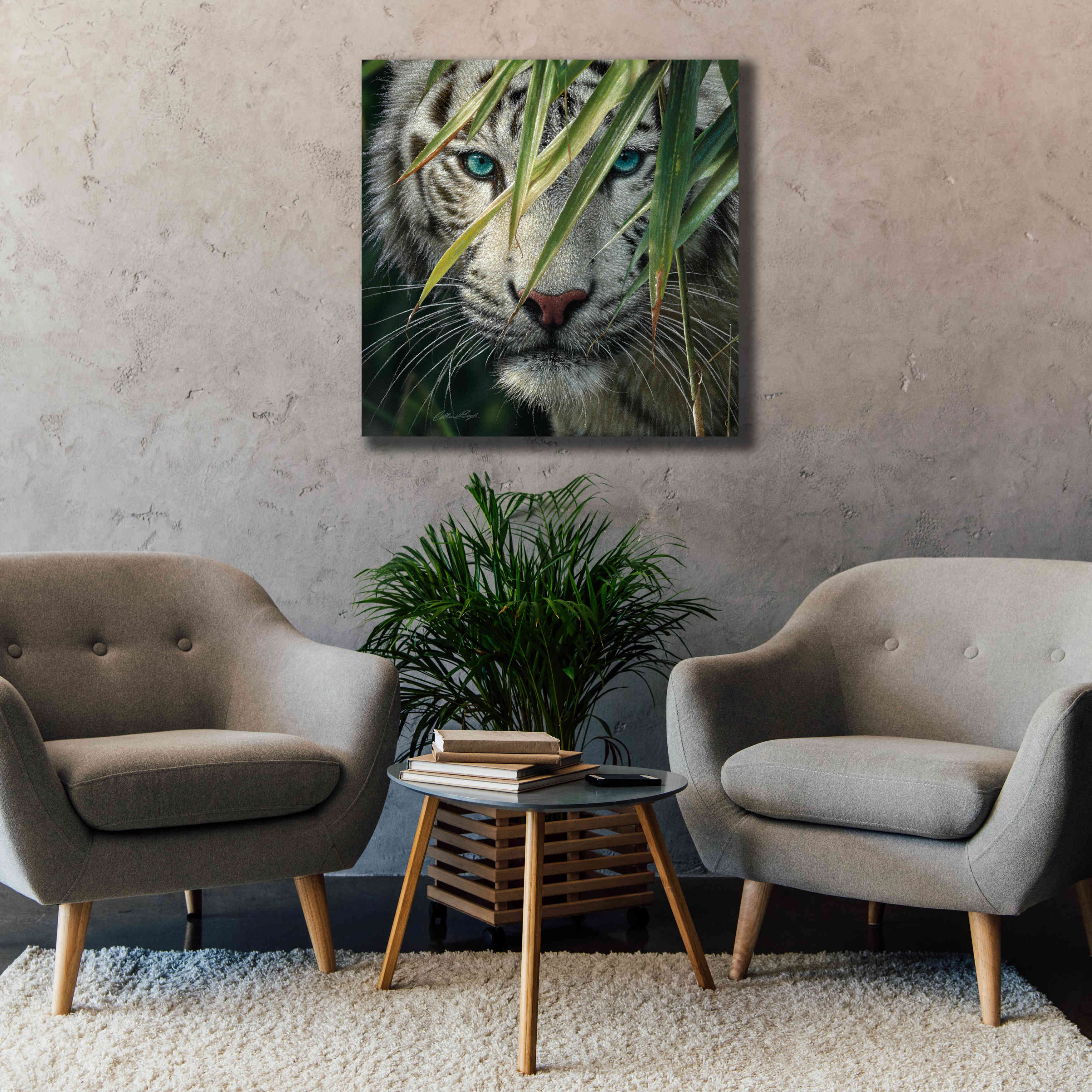 'Watching and Waiting' by Collin Bogle, Canvas Wall Art,37x37