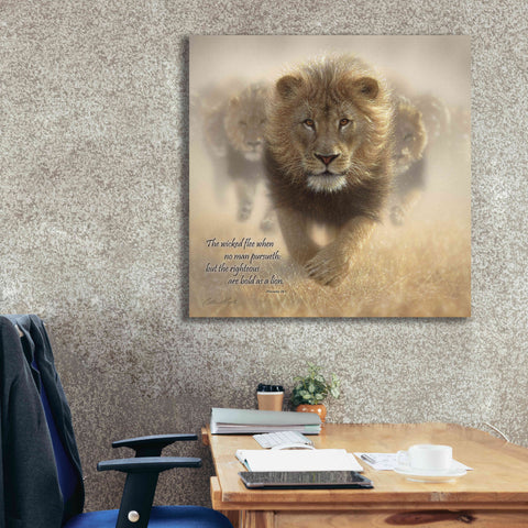 Image of 'Wicked Flee' by Collin Bogle, Canvas Wall Art,37x37