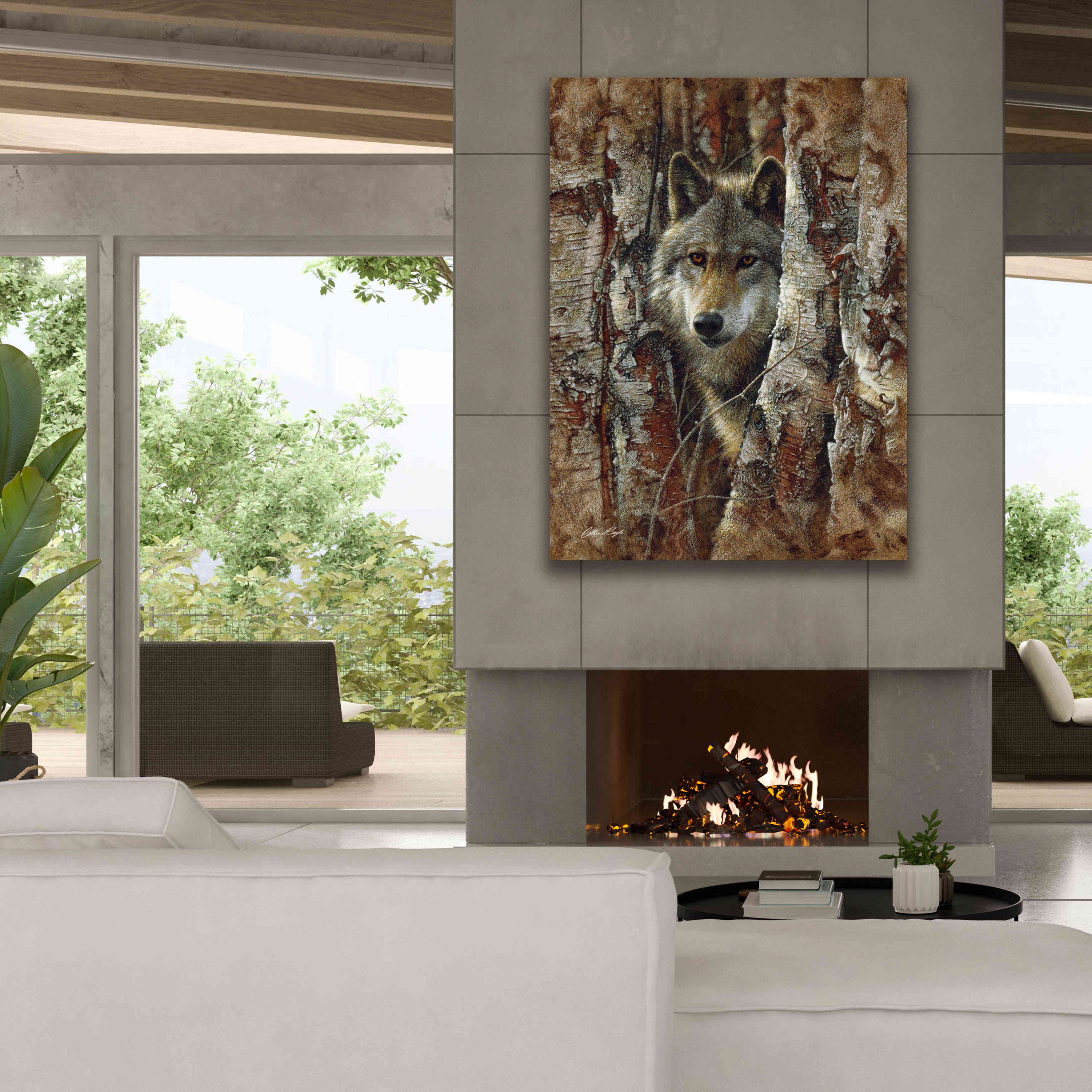 'Wood Land Spirit' by Collin Bogle, Canvas Wall Art,40x54
