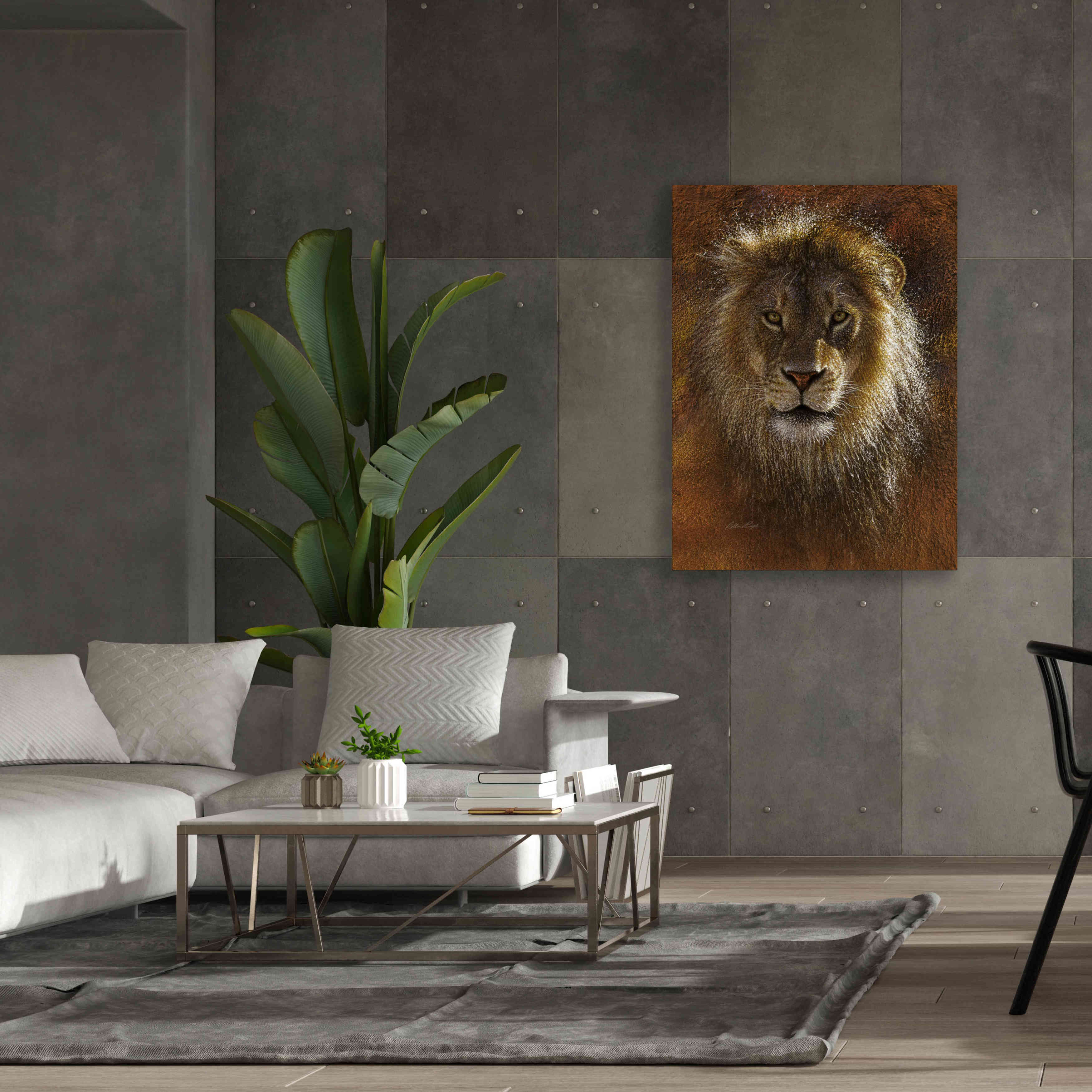 'Face Off' by Collin Bogle, Canvas Wall Art,40x54