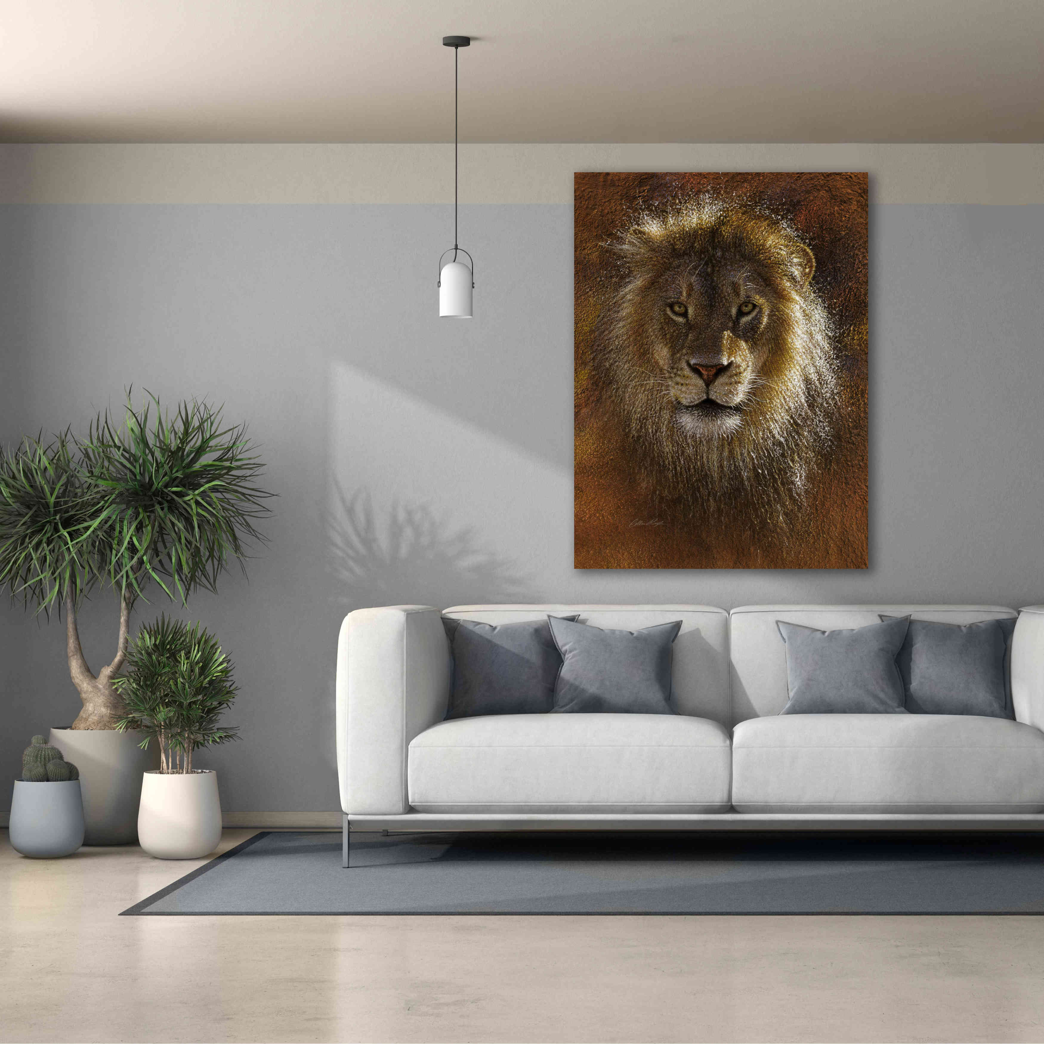 'Face Off' by Collin Bogle, Canvas Wall Art,40x54