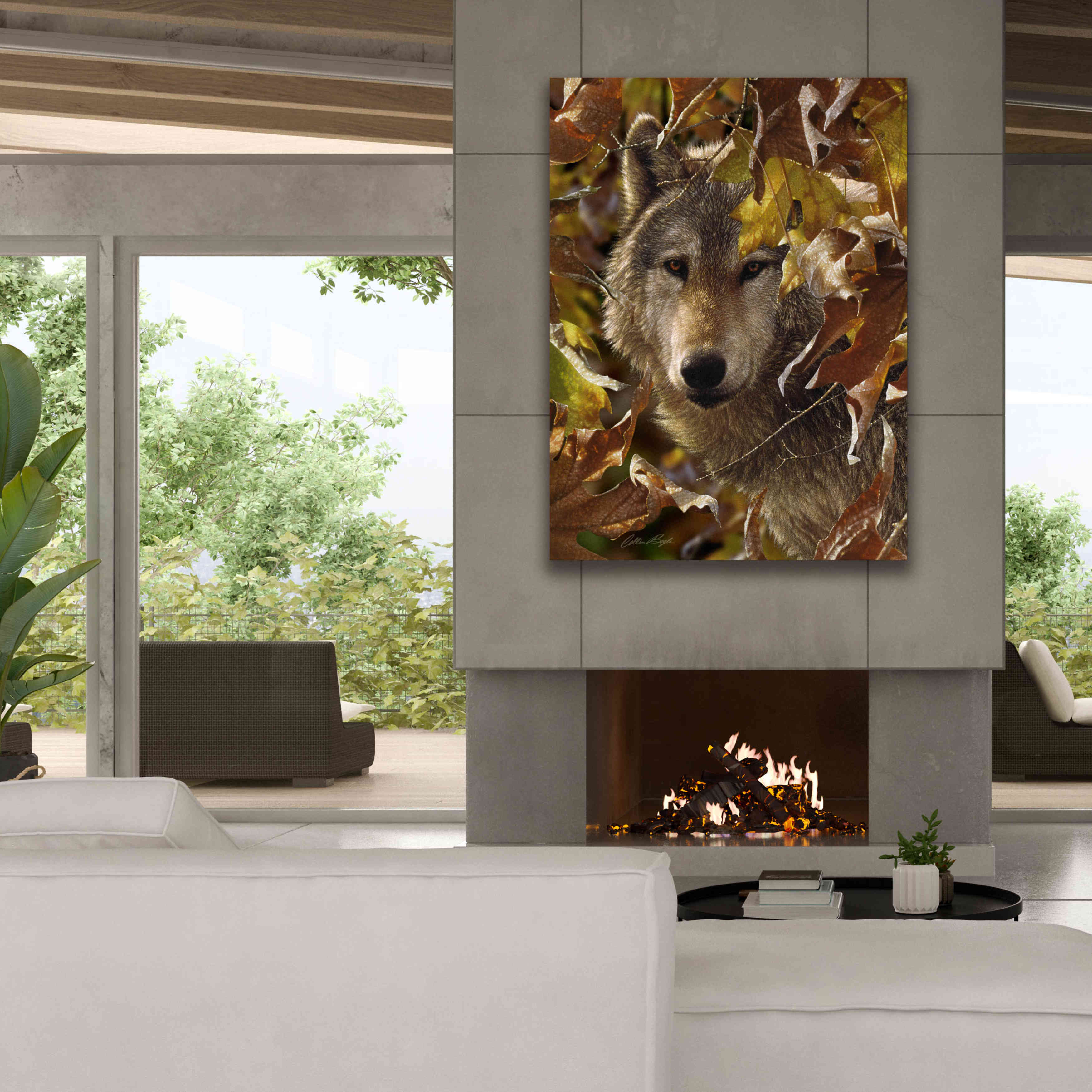 'Autumn Shadows' by Collin Bogle, Canvas Wall Art,40x54
