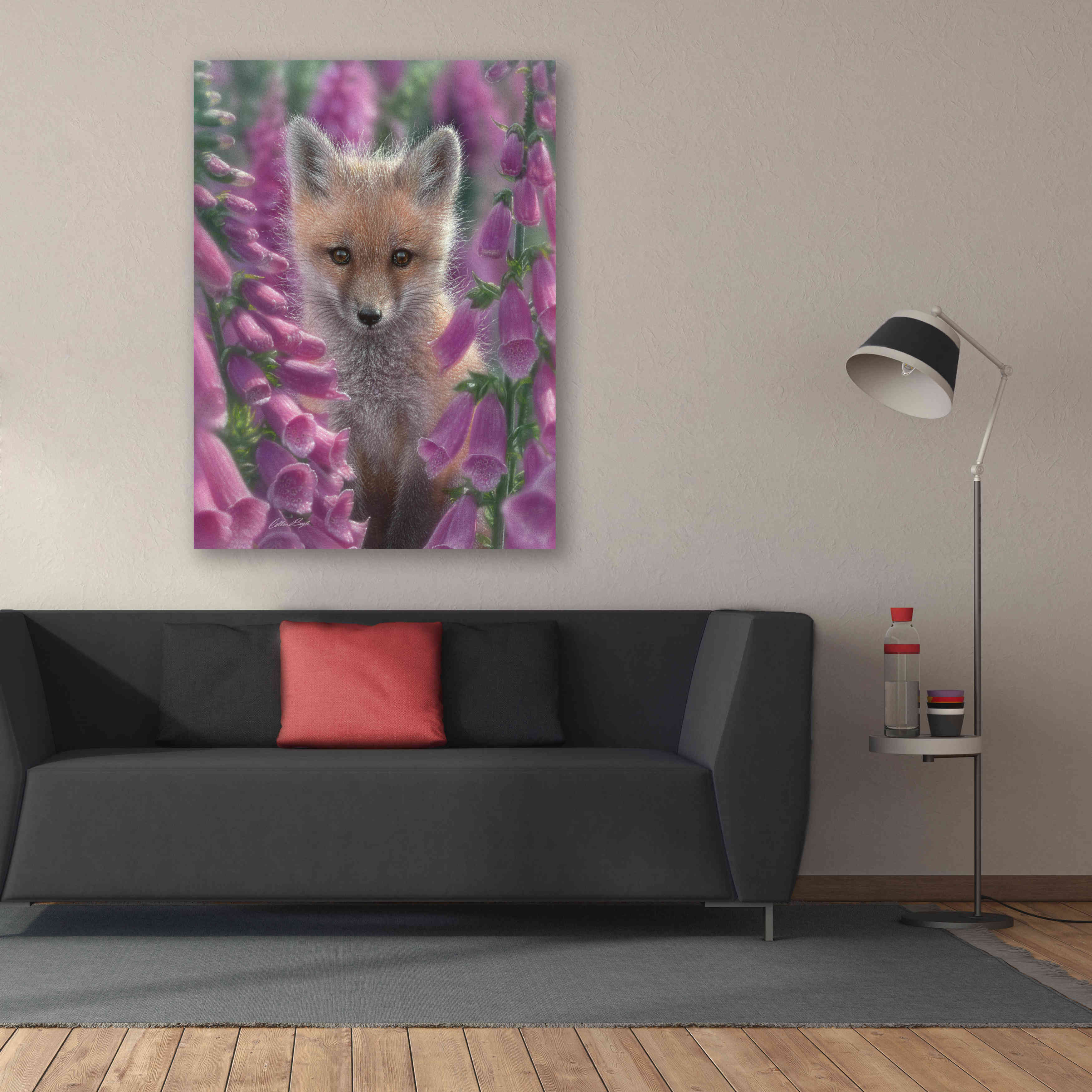 'Fox Gloves' by Collin Bogle, Canvas Wall Art,40x54