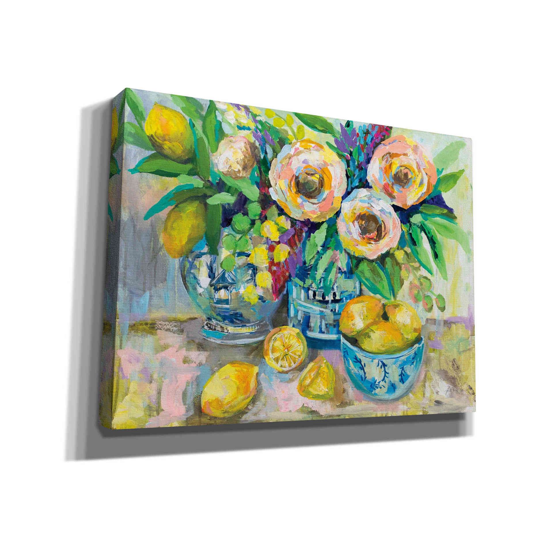 "Afternoon Lemonade" by Jeanette Vertentes, Giclee Canvas Wall Art