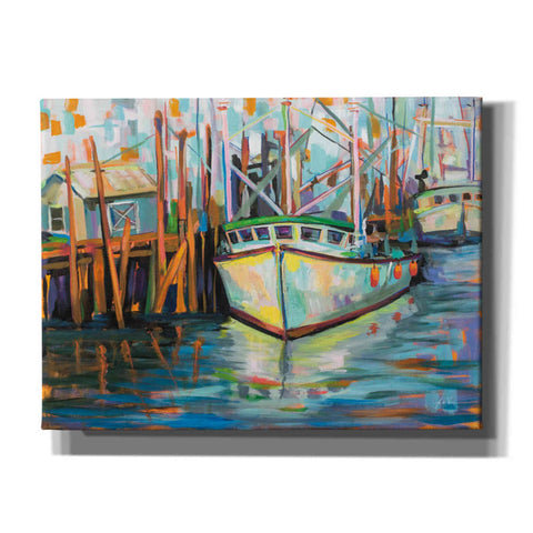 Image of "At the Dock" by Jeanette Vertentes, Giclee Canvas Wall Art