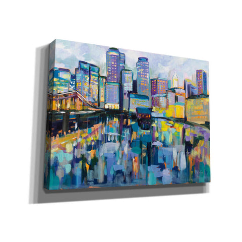 Image of "Boston Harbor" by Jeanette Vertentes, Giclee Canvas Wall Art