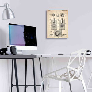 'Golf Ball Vintage Patent Blueprint' Canvas Wall Art,12 x 18