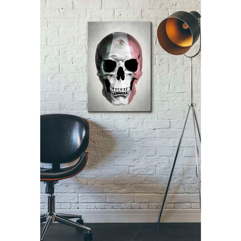 Image of "Mexican Skull Grey" by Nicklas Gustafsson, Giclee Canvas Wall Art