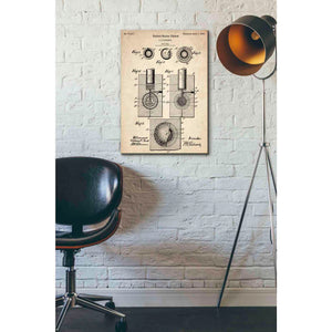 'Golf Ball Vintage Patent Blueprint' Canvas Wall Art,18 x 26