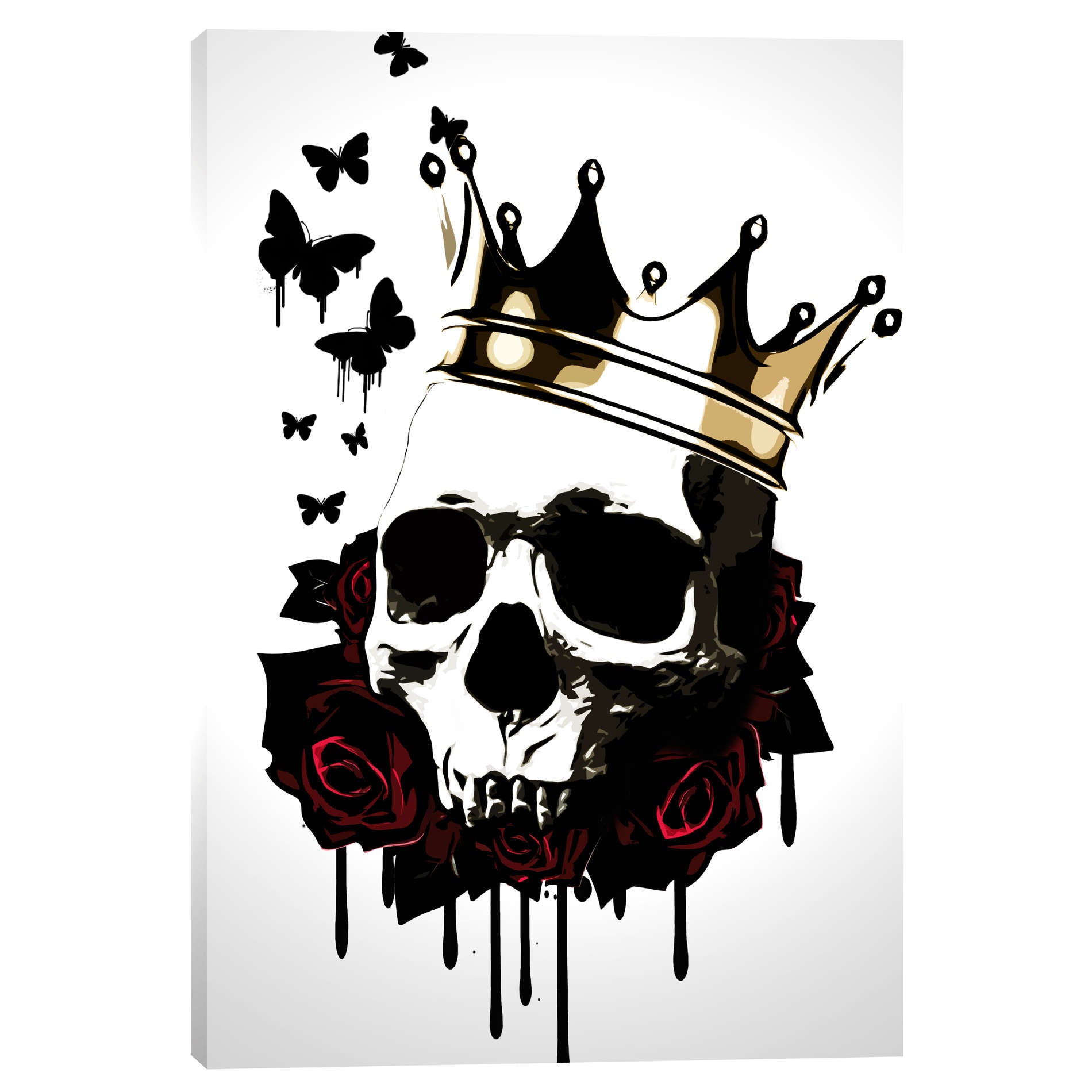 "El Rey De La Muerte" by Nicklas Gustafsson, Giclee Canvas Wall Art