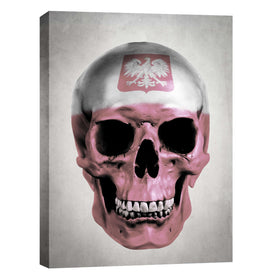"Polish Skull-Grey" by Nicklas Gustafsson, Giclee Canvas Wall Art