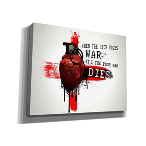 "When The Rich Wages War" by Nicklas Gustafsson, Giclee Canvas Wall Art
