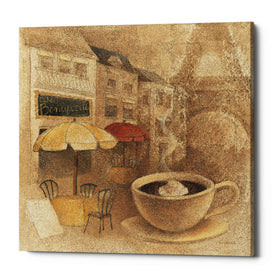 'Cafe de Paris II' by Albena Hristova, Canvas Wall Art