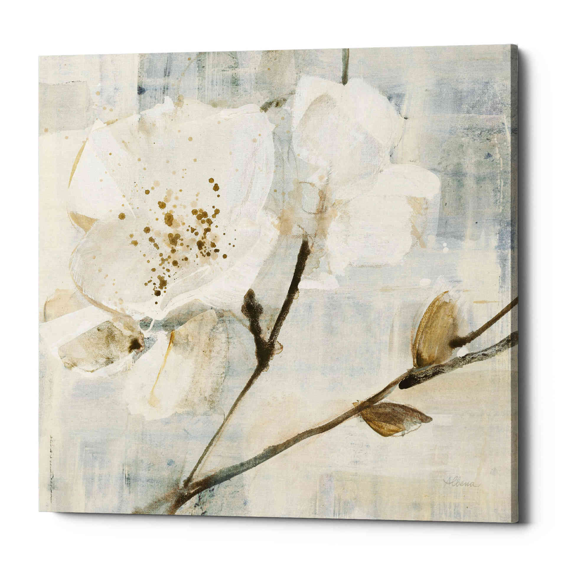 'Elegance I Greige' by Albena Hristova, Canvas Wall Art
