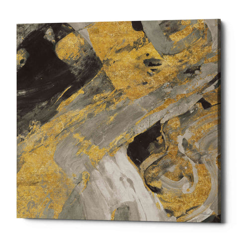 Image of 'Moab Gold and Black' by Albena Hristova, Canvas Wall Art