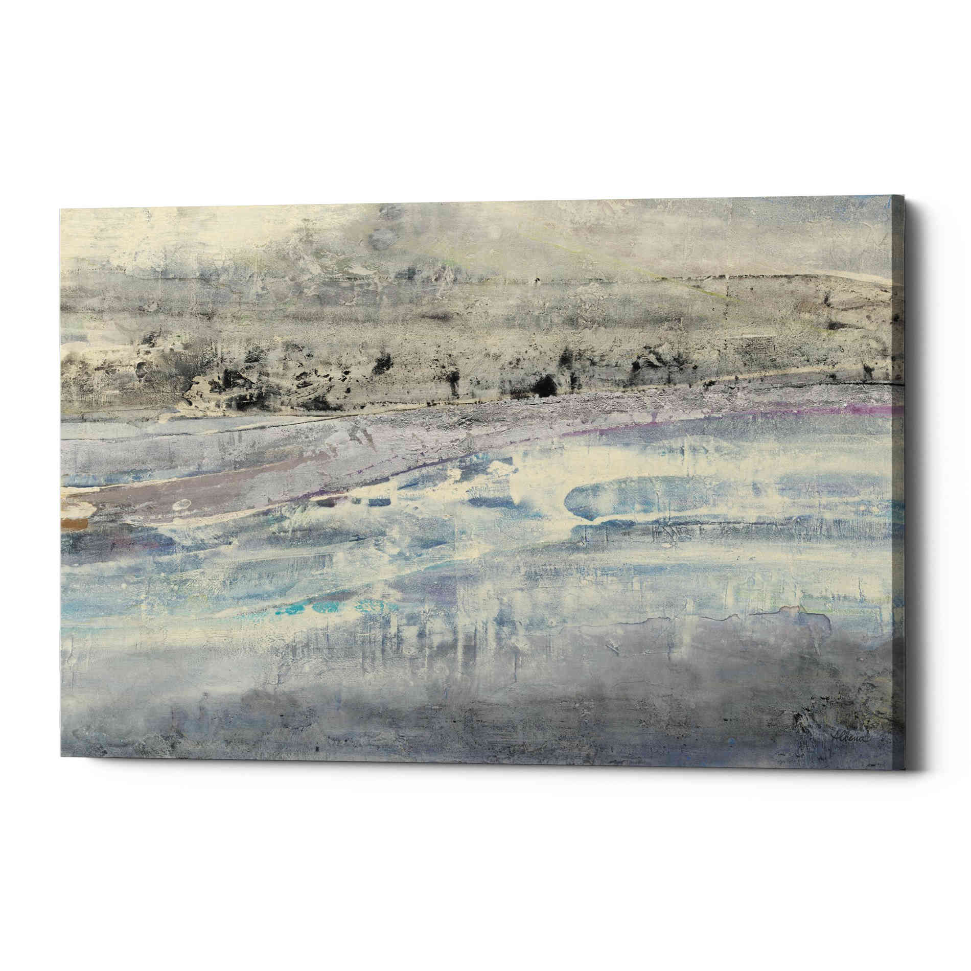 'Silver Horizon' by Albena Hristova, Canvas Wall Art