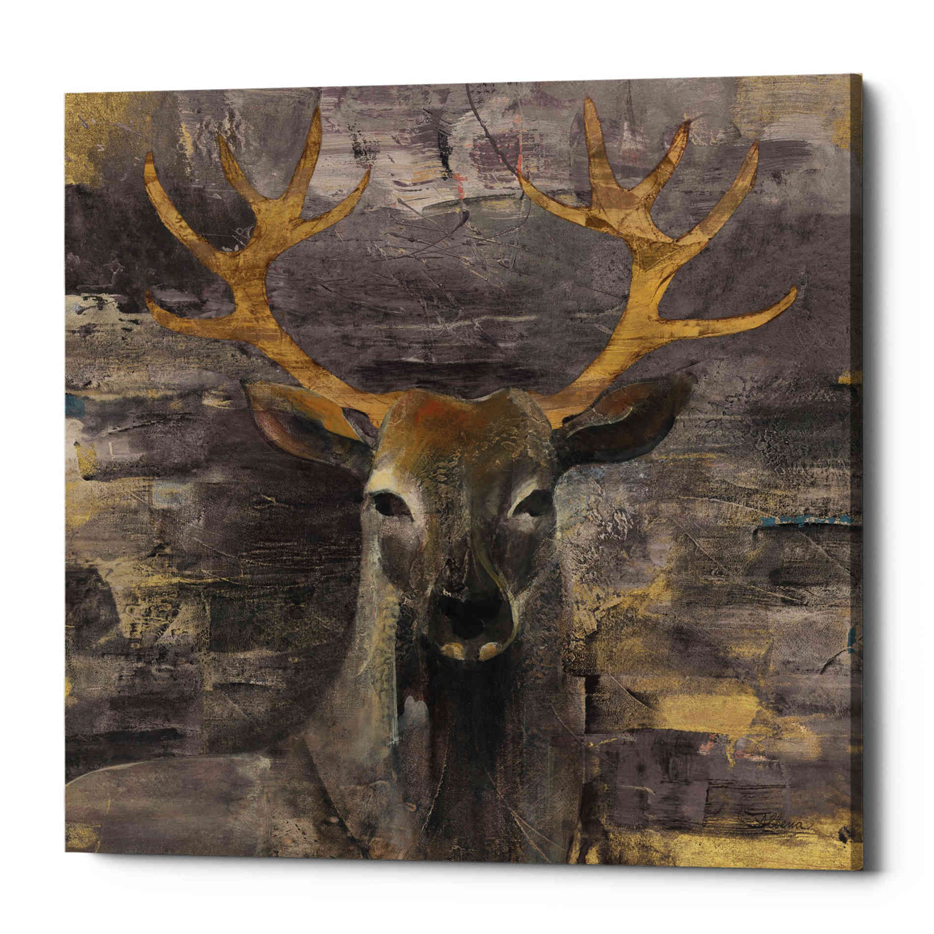 'The Leader Gold' by Albena Hristova, Canvas Wall Art