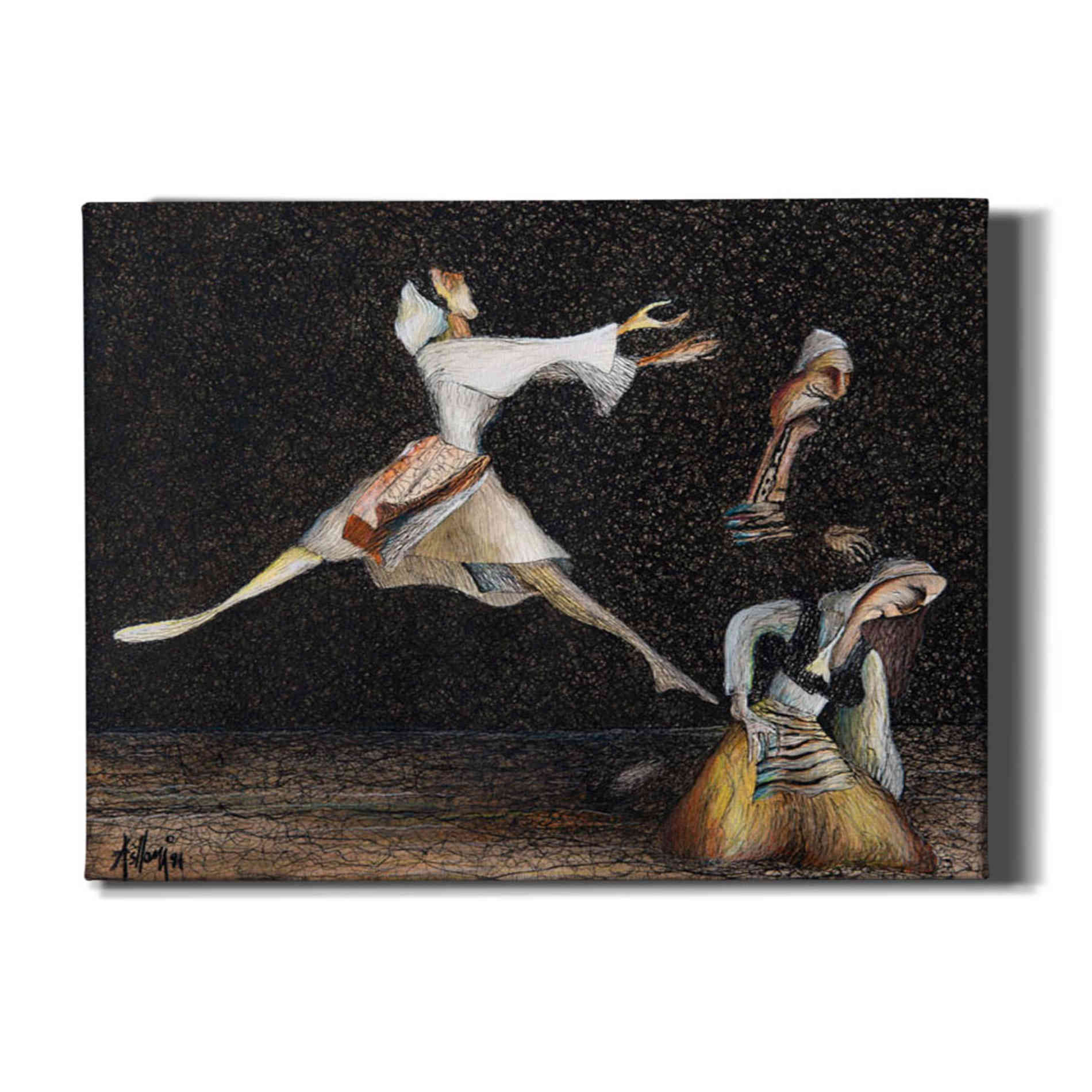 'Cuca e Maleve' by Samedin Asllani, Canvas Wall Art