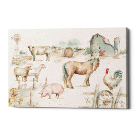 'Farm Friends XIII' by Lisa Audit, Canvas Wall Art,