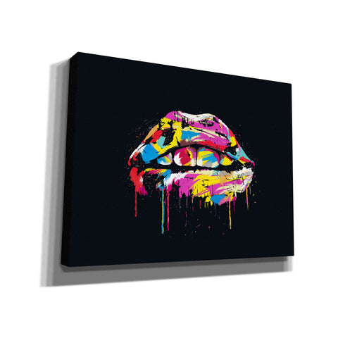 Image of 'Colorful Lips' by Balazs Solti, Giclee Canvas Wall Art