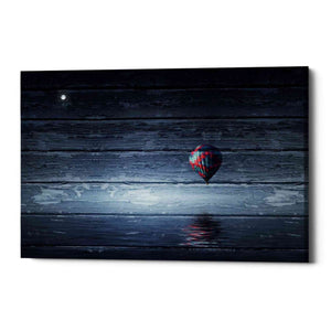 'Wood Series: One Air Balloon' Canvas Wall Art